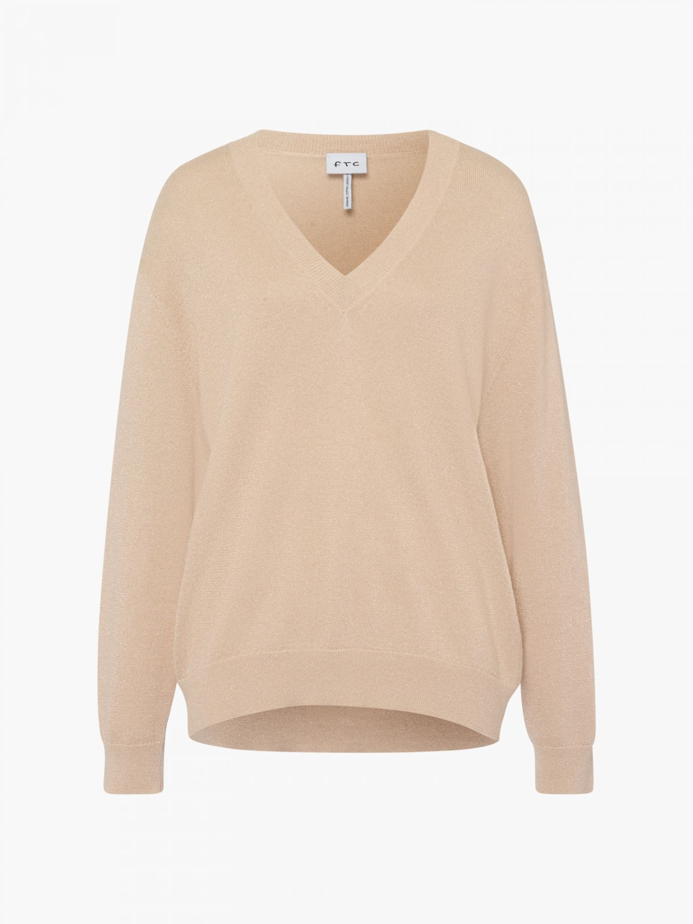FTC - Pullover mit Lurex, Beige