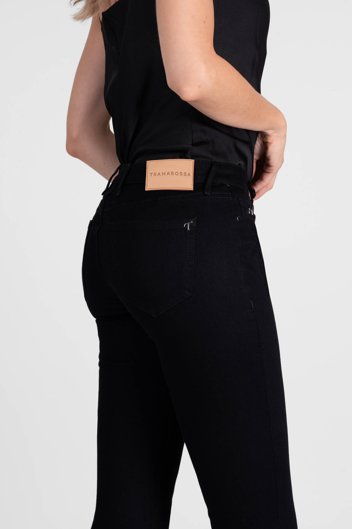 Tramarossa - Jeans Bianca Slim Skinny, Schwarz