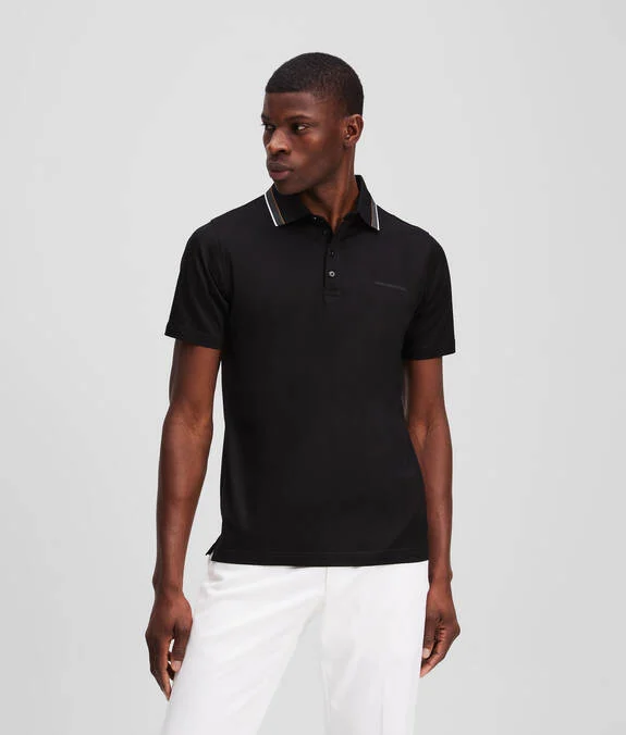 Karl Lagerfeld - Poloshirt, D-Blau