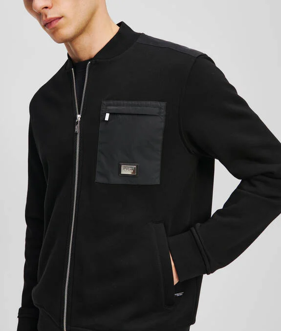 Karl Lagerfeld - Sweatshirtjacke, D-Blau