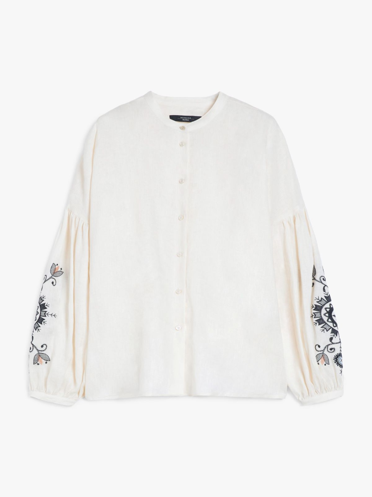 Weekend MaxMara - Leinenhemd, Ecru