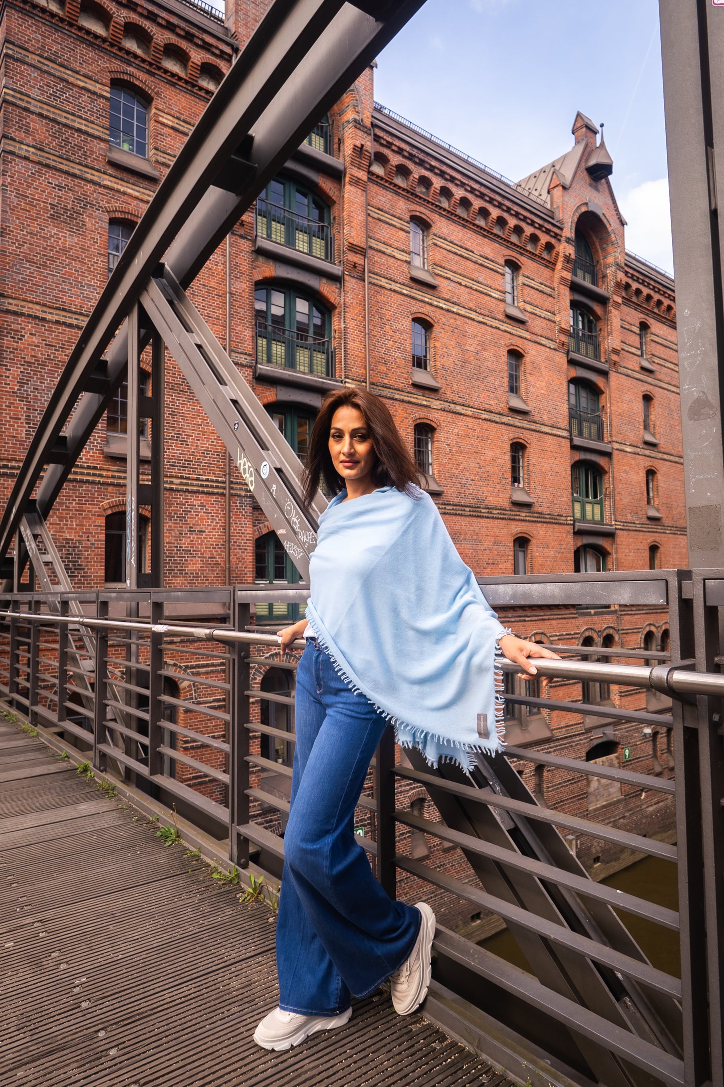 NIHAL CASHMERE - Kaschmirschal, Babyblue