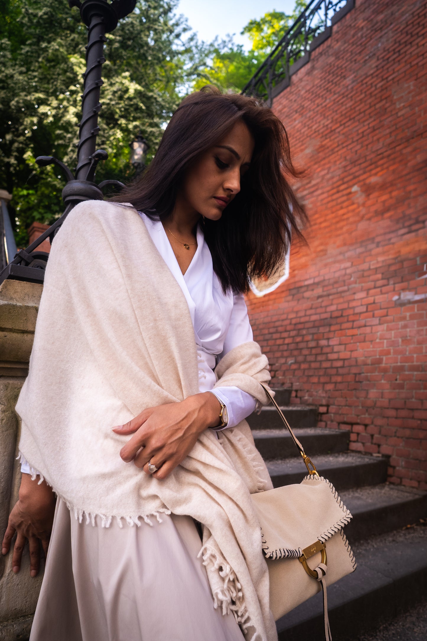 NIHAL CASHMERE - Kaschmirschal, Sandstone