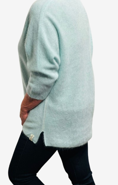 NEW : Henry Christ - Pullover aus Cashmere, Mint