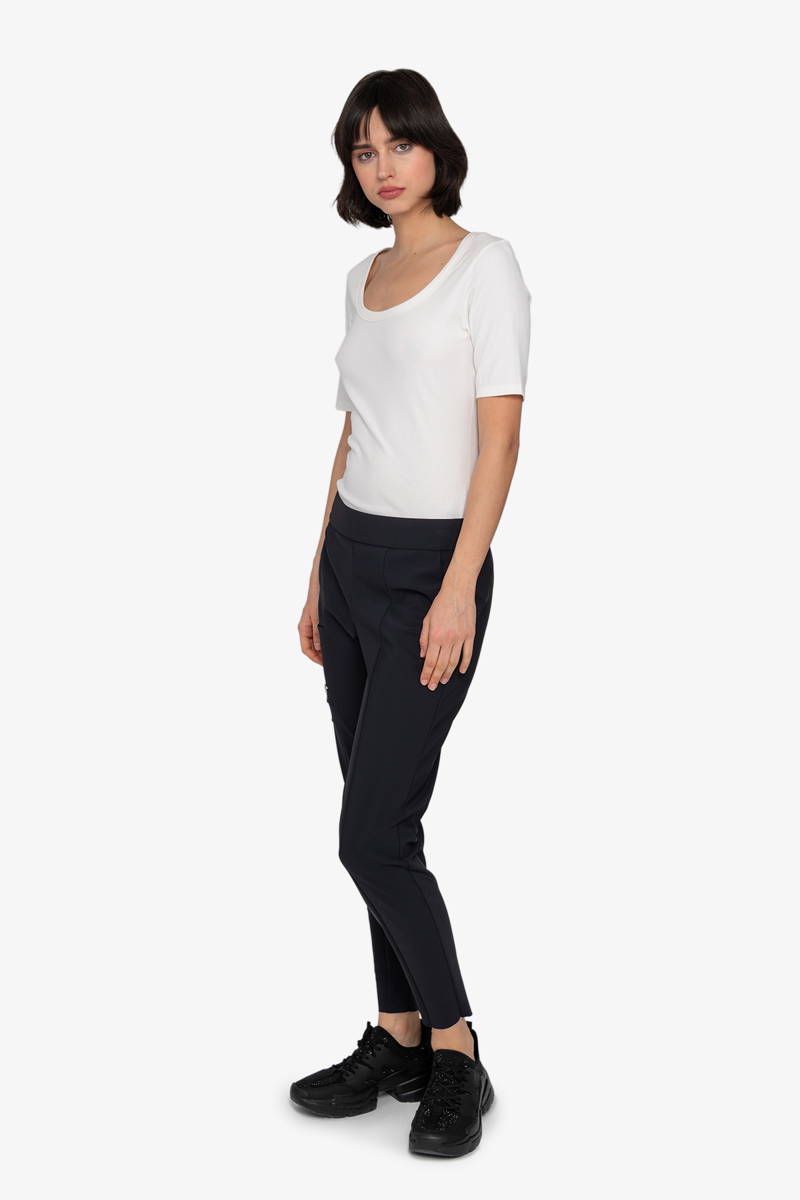 Sportalm - Stretch Hose mit Logoprägung, Schwarz