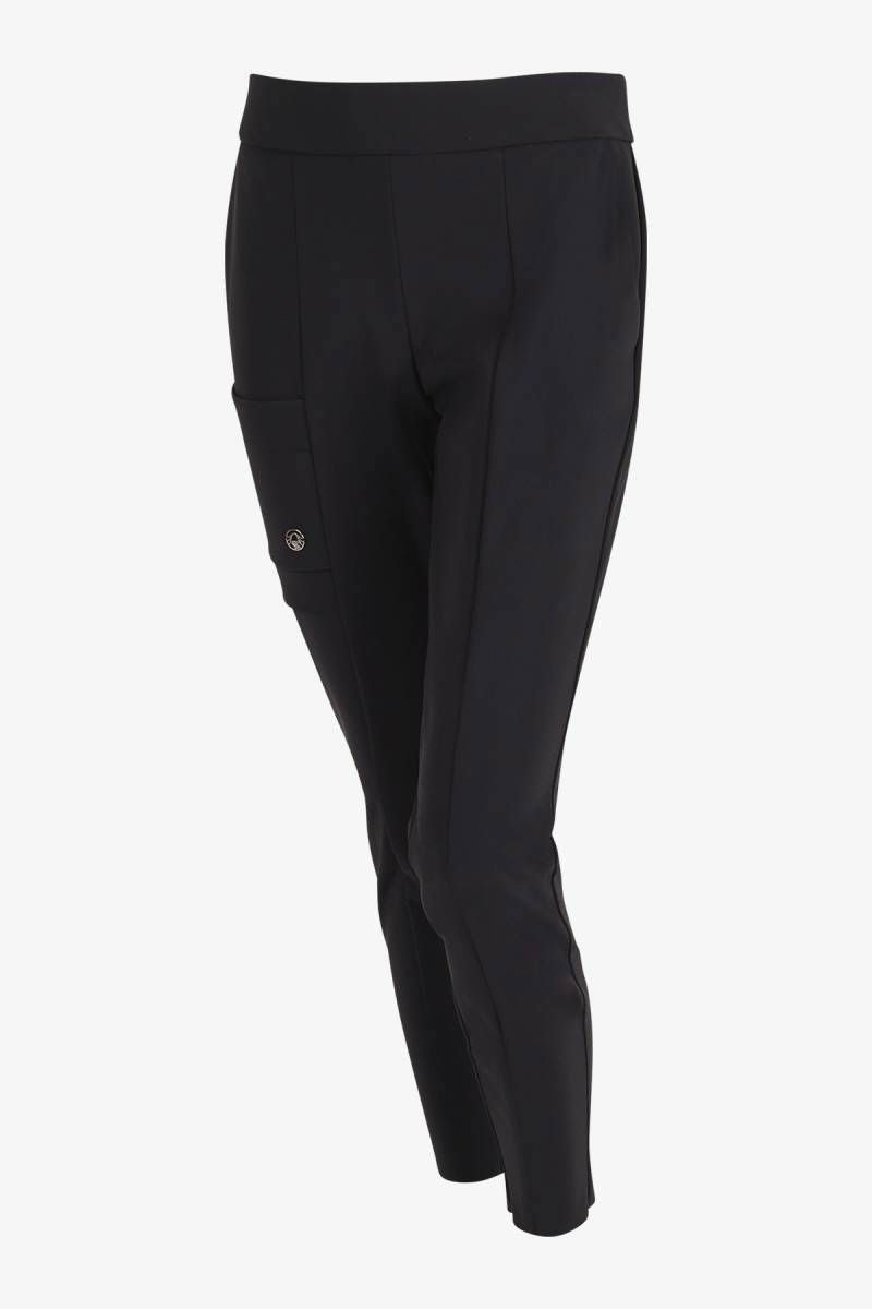 Sportalm - Stretch Hose mit Logoprägung, Schwarz