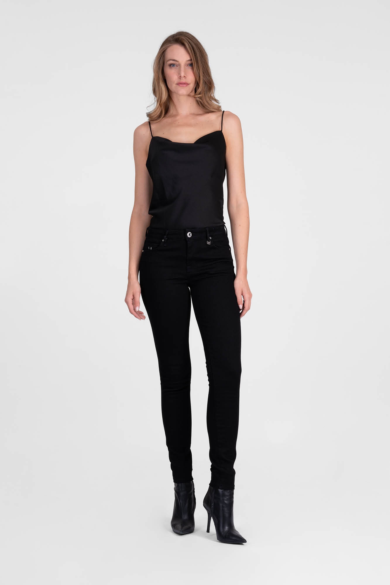 Tramarossa - Jeans Bianca Slim Skinny, Schwarz