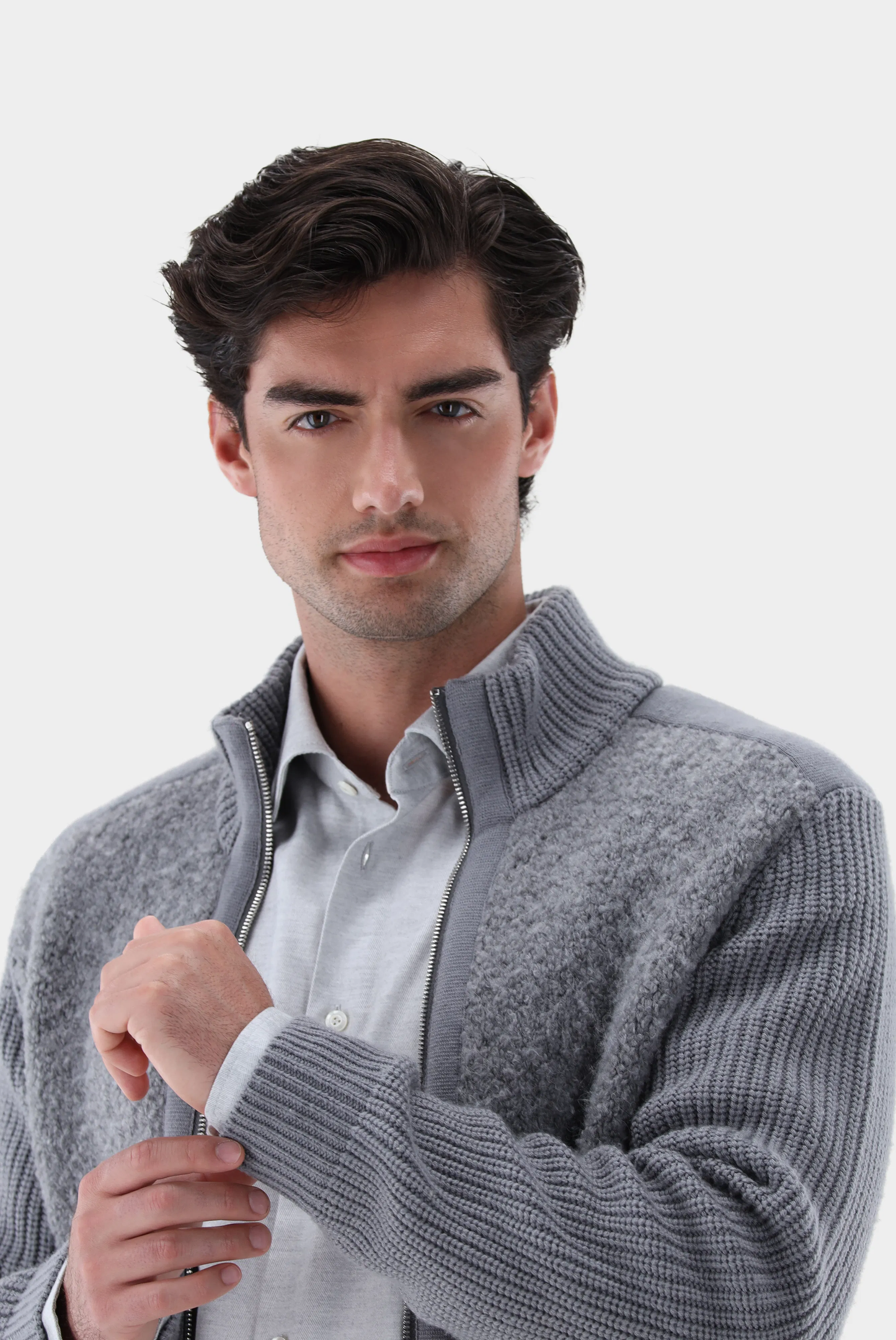 Van Laack - Strickjacke Sadal, Grau