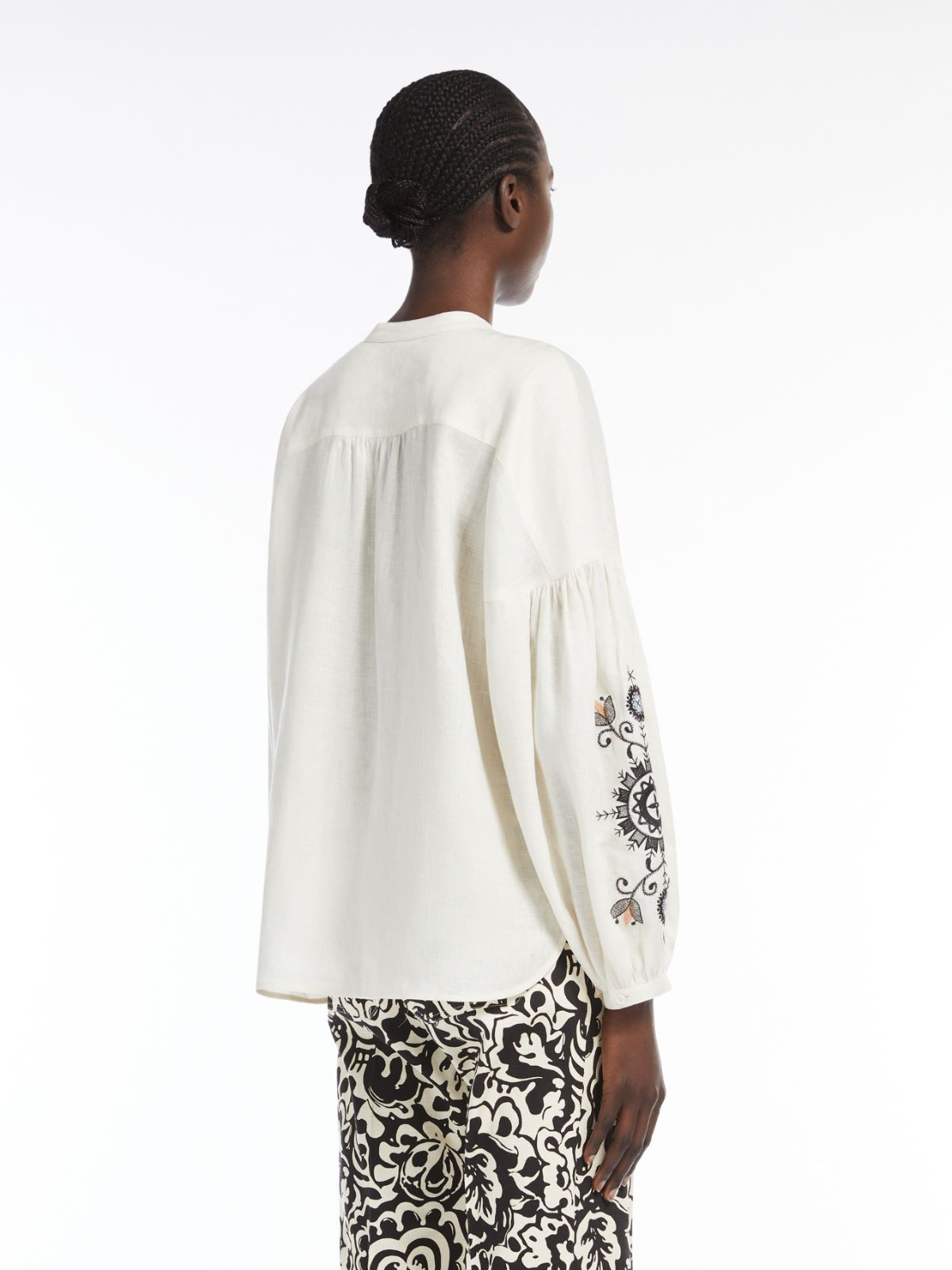 Weekend MaxMara - Leinenhemd, Ecru