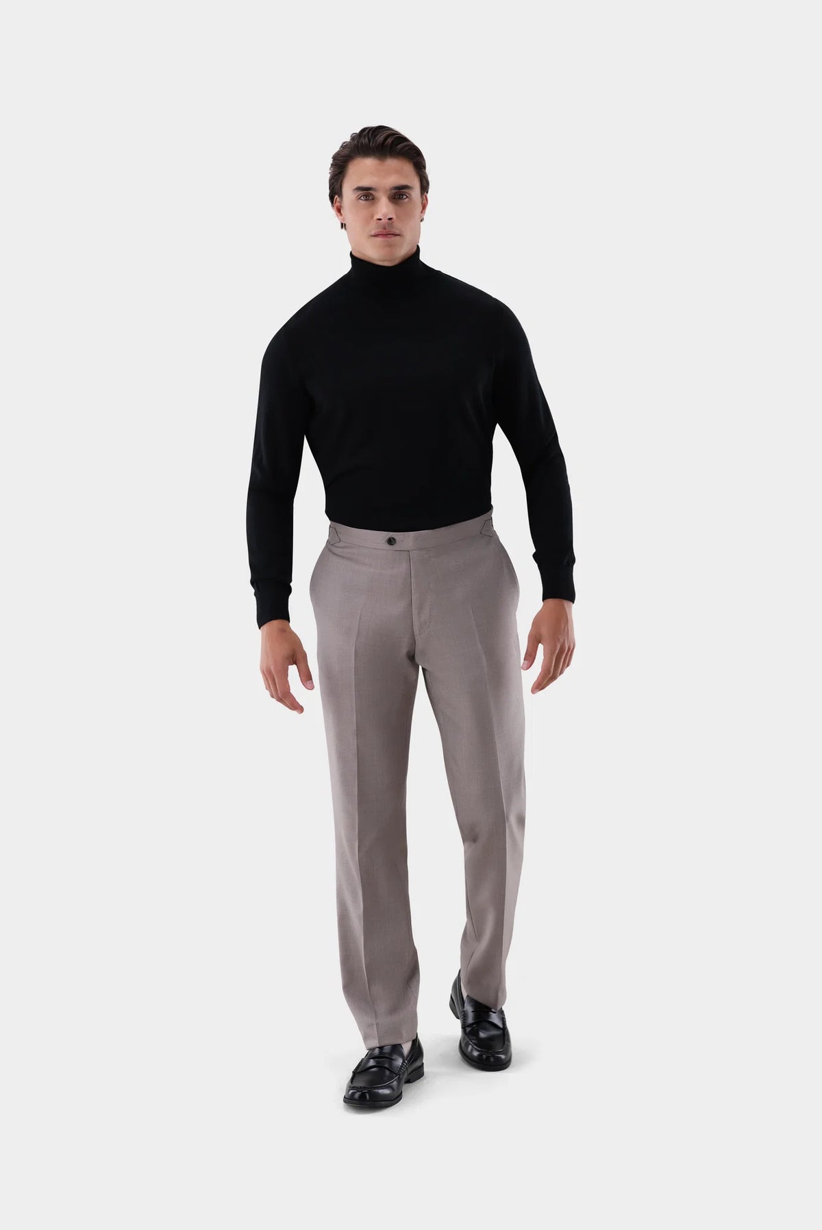 Rollkragenpullover aus Merzerisierter Merinowolle