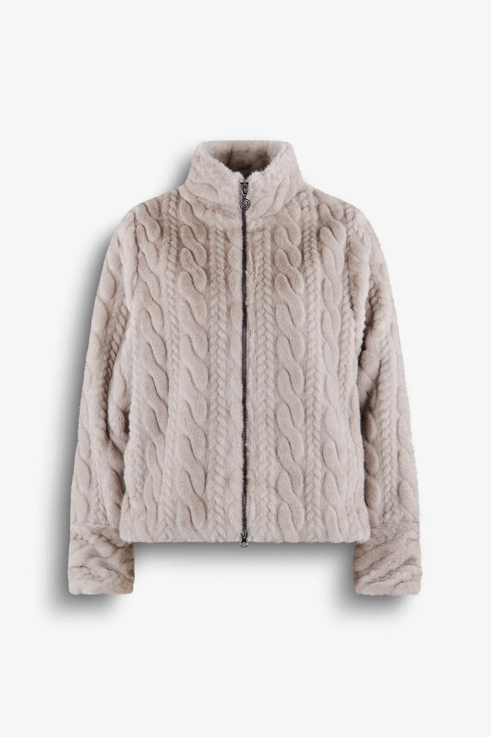 Fake-Fur-Jacke mit Razur-Effekt