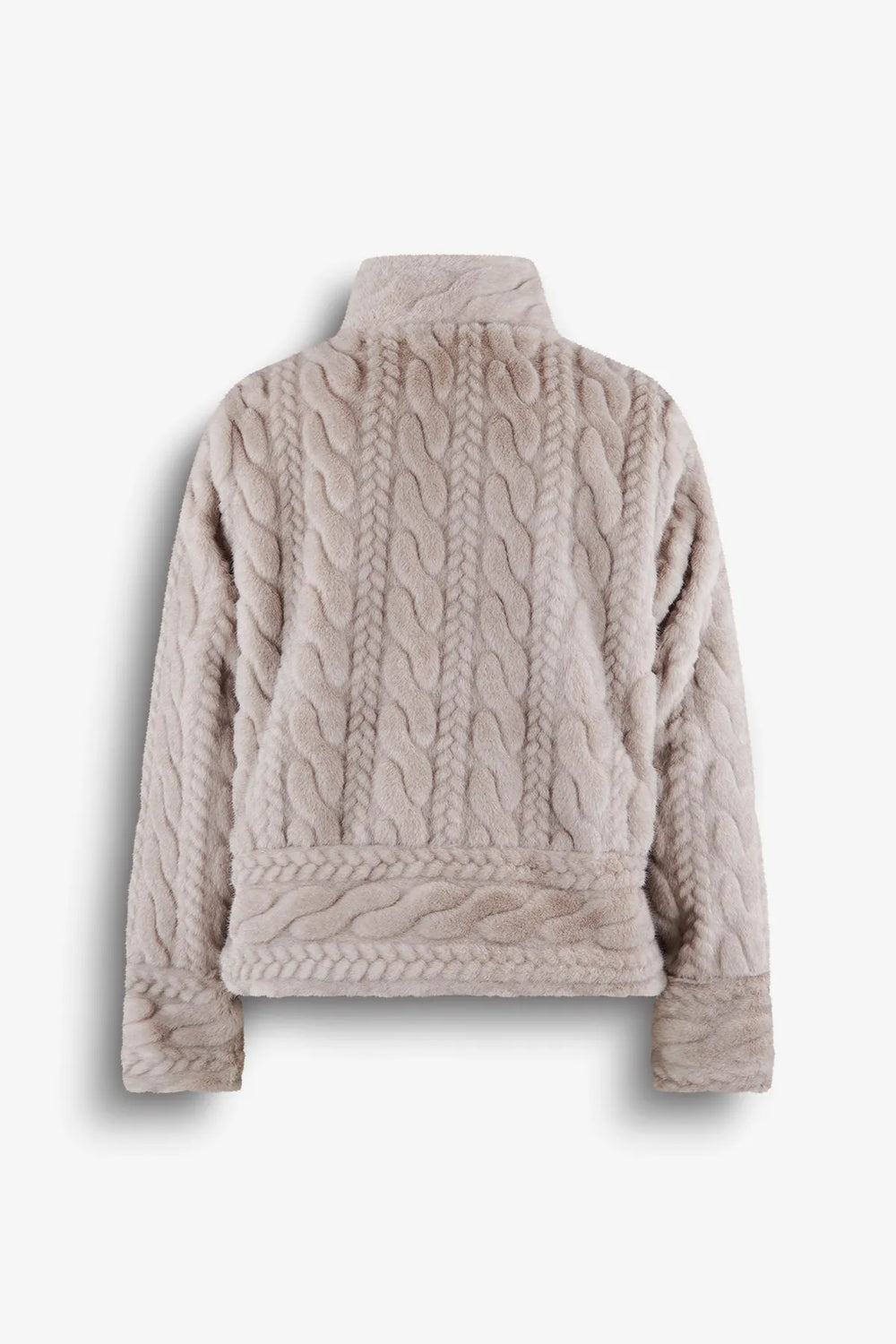 Fake-Fur-Jacke mit Razur-Effekt