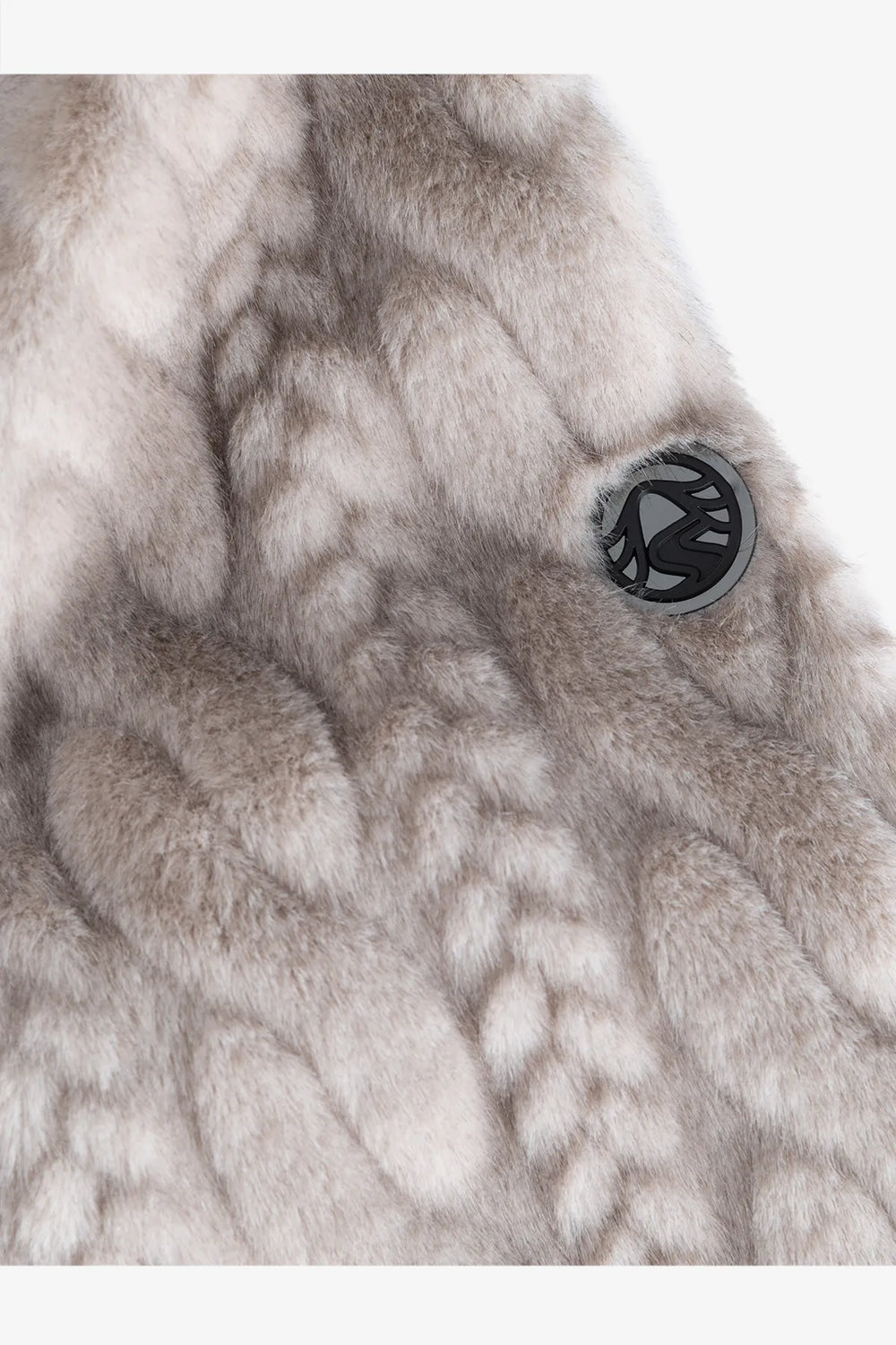Fake-Fur-Jacke mit Razur-Effekt