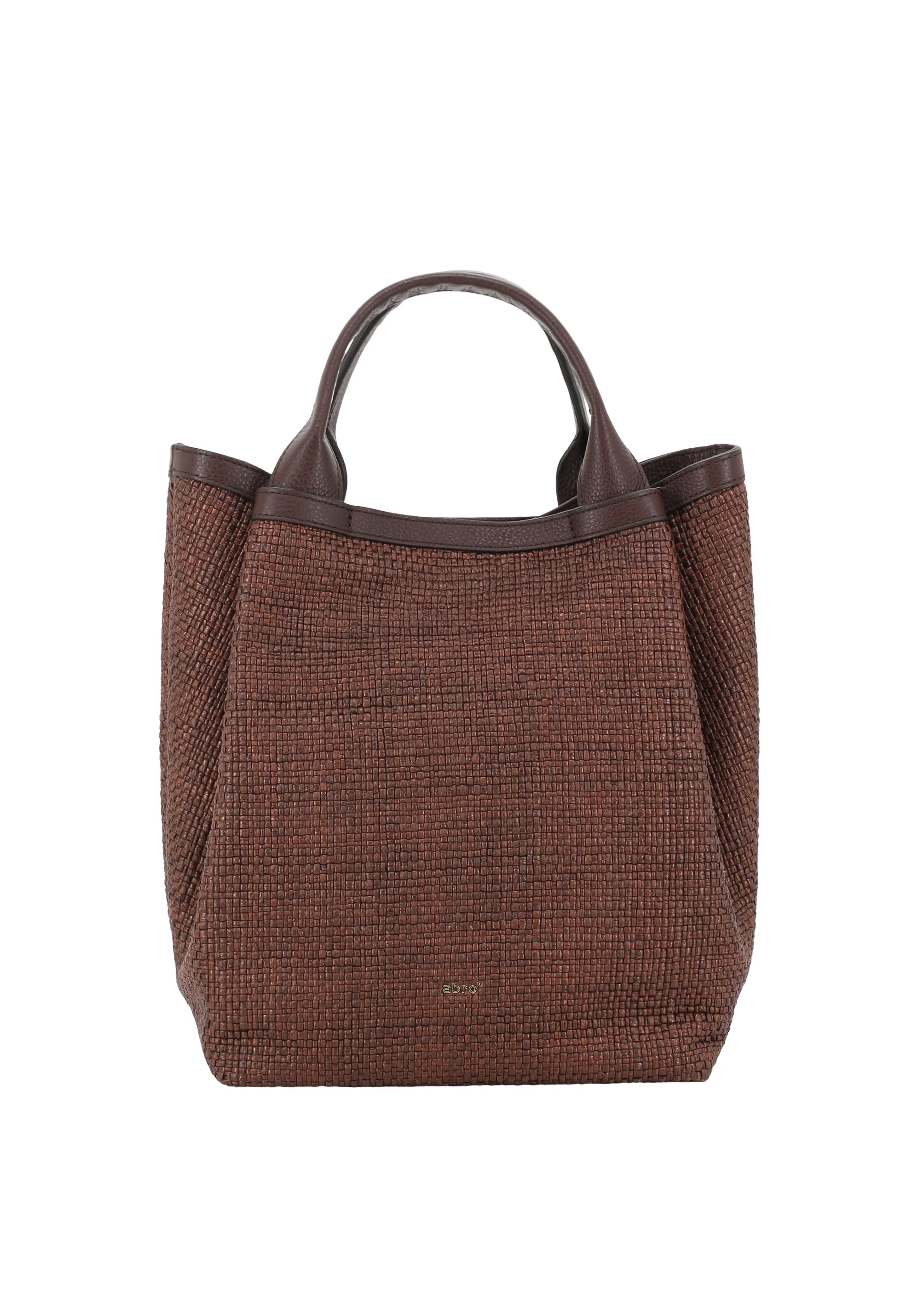 Shopper ESSENTIAL medium Raffia intreccio wood