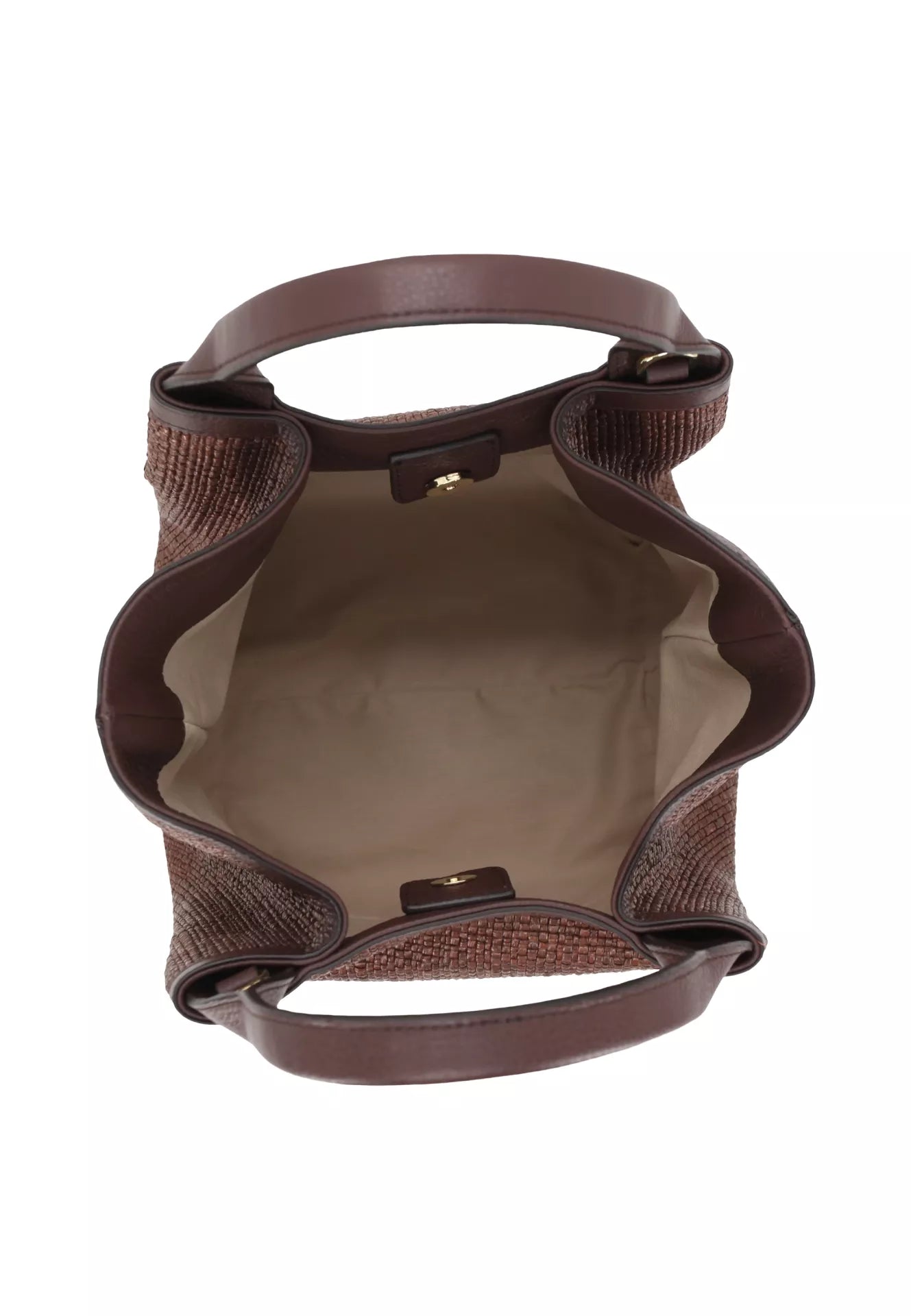 Shopper ESSENTIAL medium Raffia intreccio wood