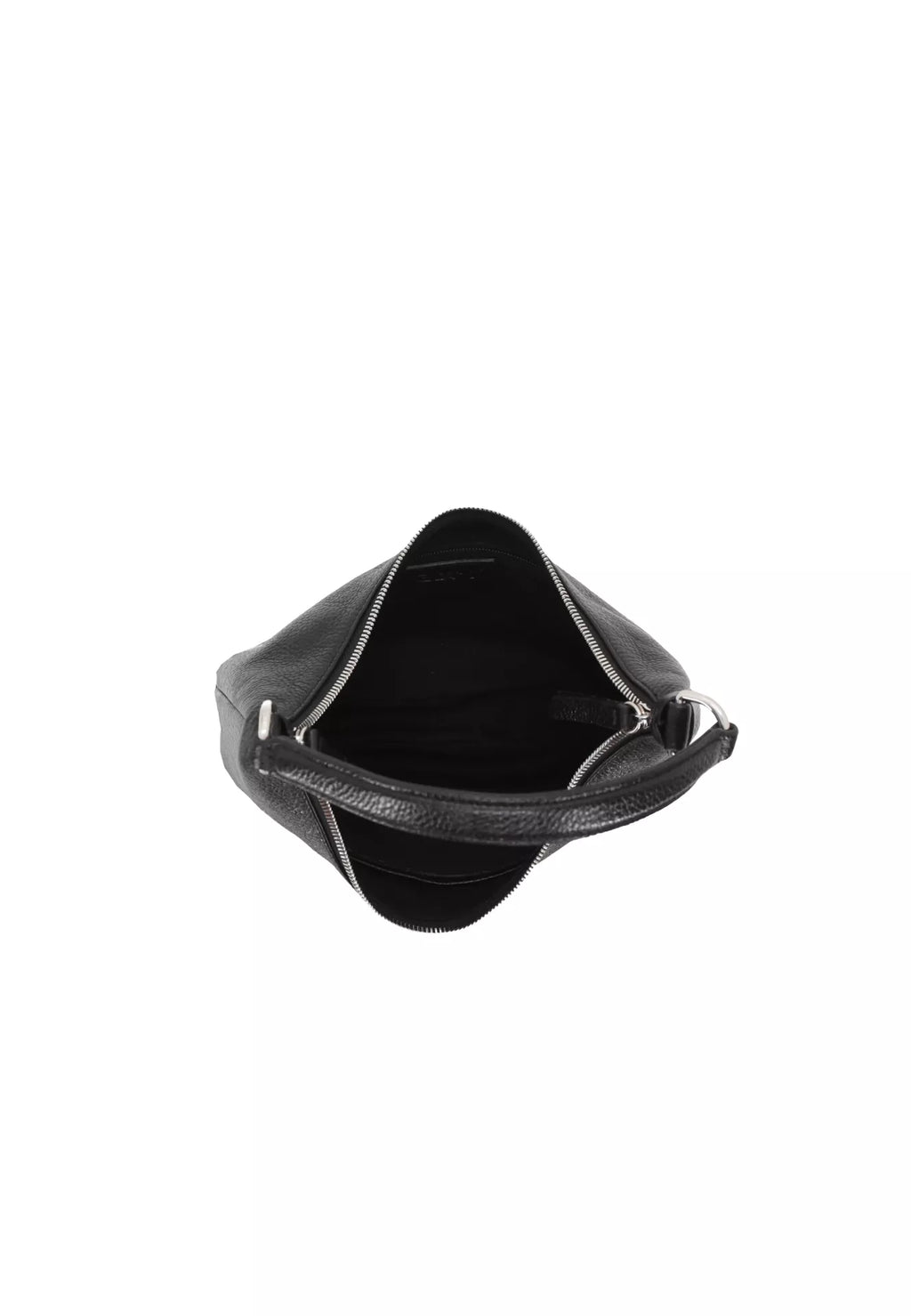 Beutel NANA mini Leder Shimmer black/nickel