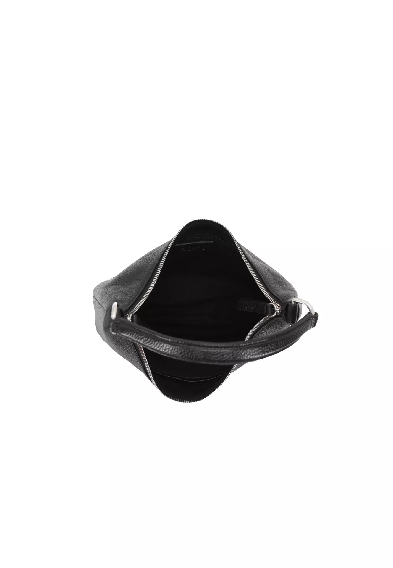 Beutel NANA mini Leder Shimmer black/nickel