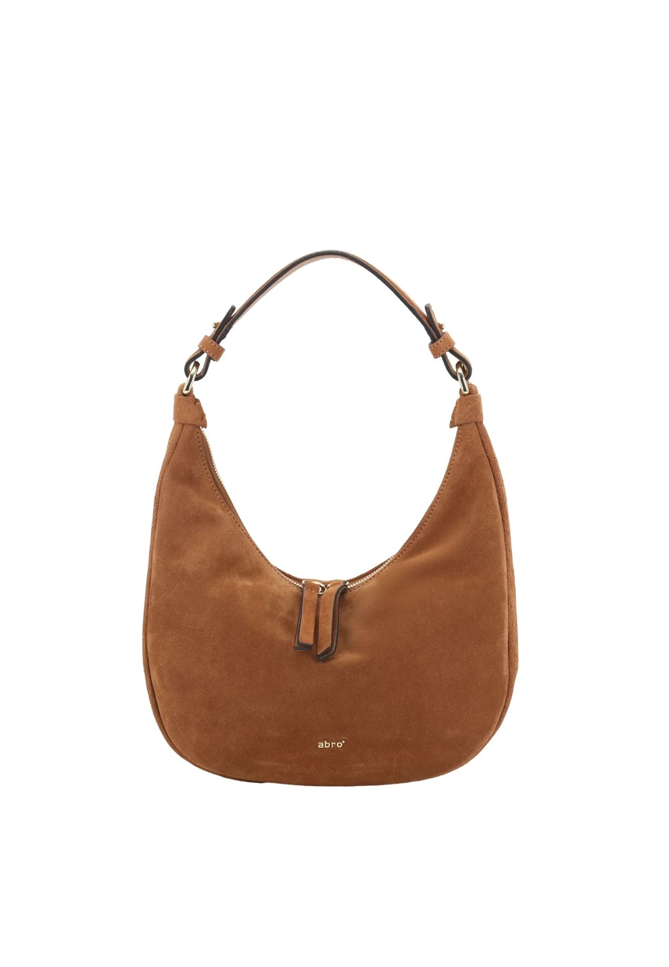 Beutel NANA mini Leder Suede cuoio