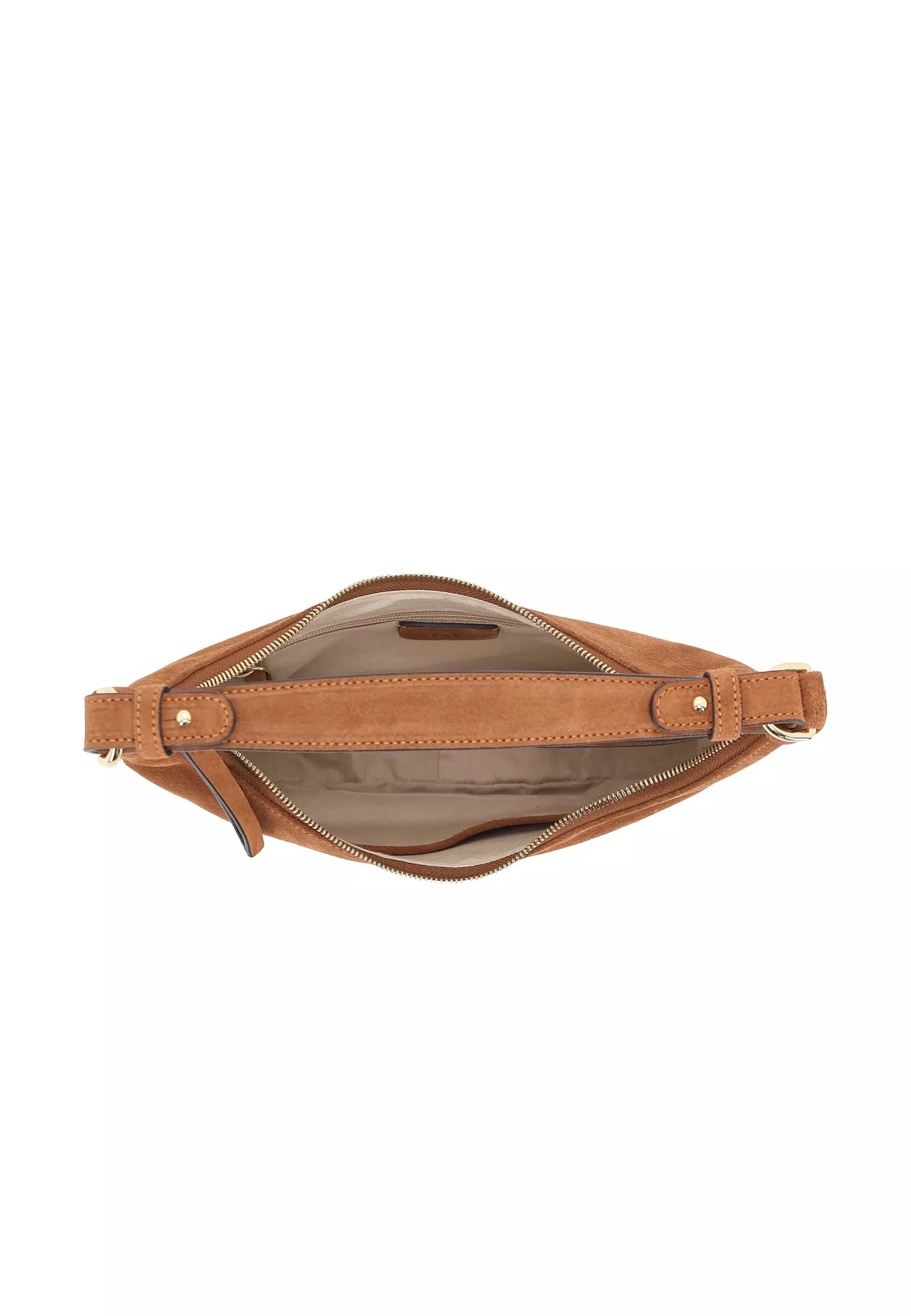 Beutel NANA mini Leder Suede cuoio