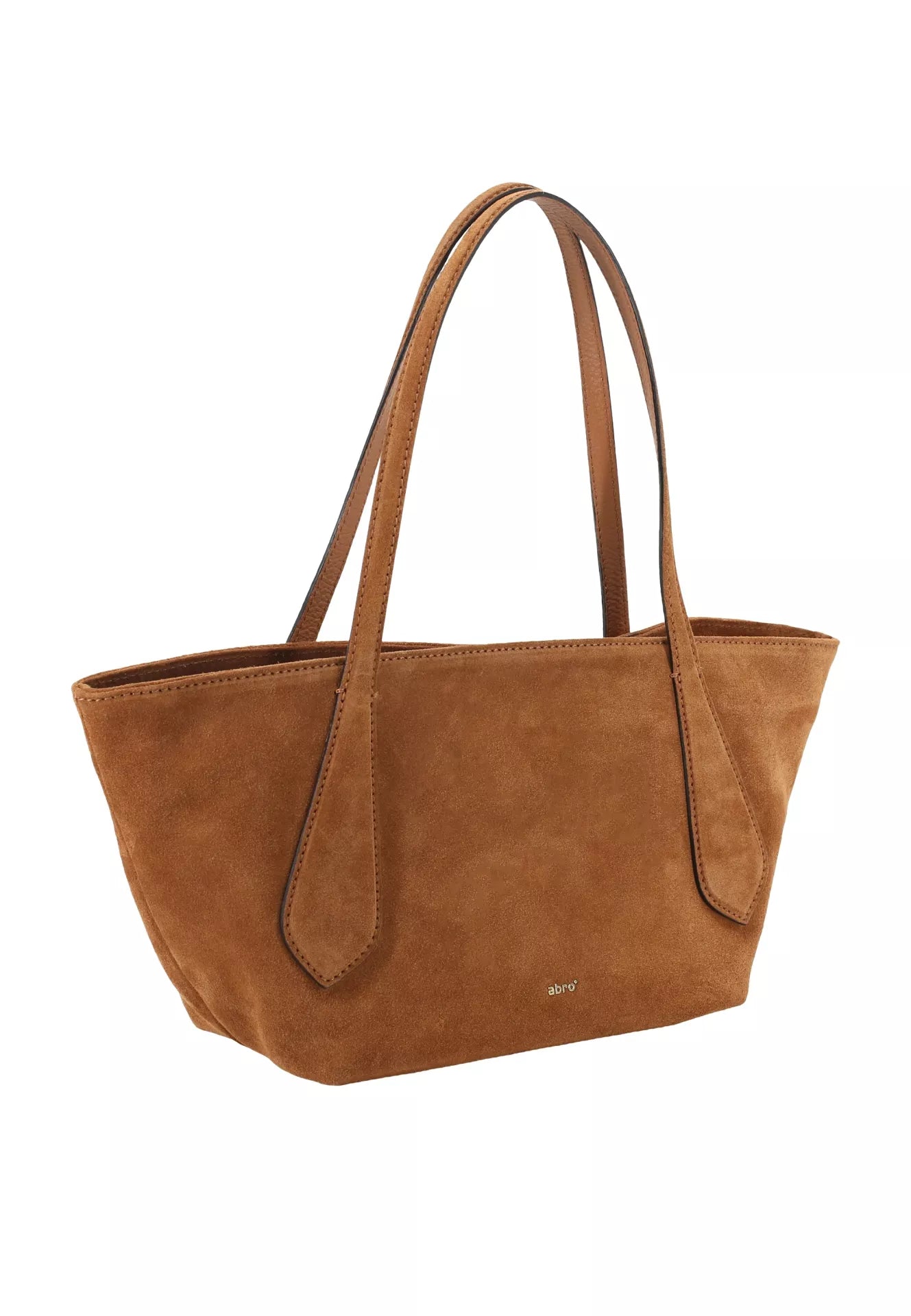 Shopper CARINA Leder Suede cuoio