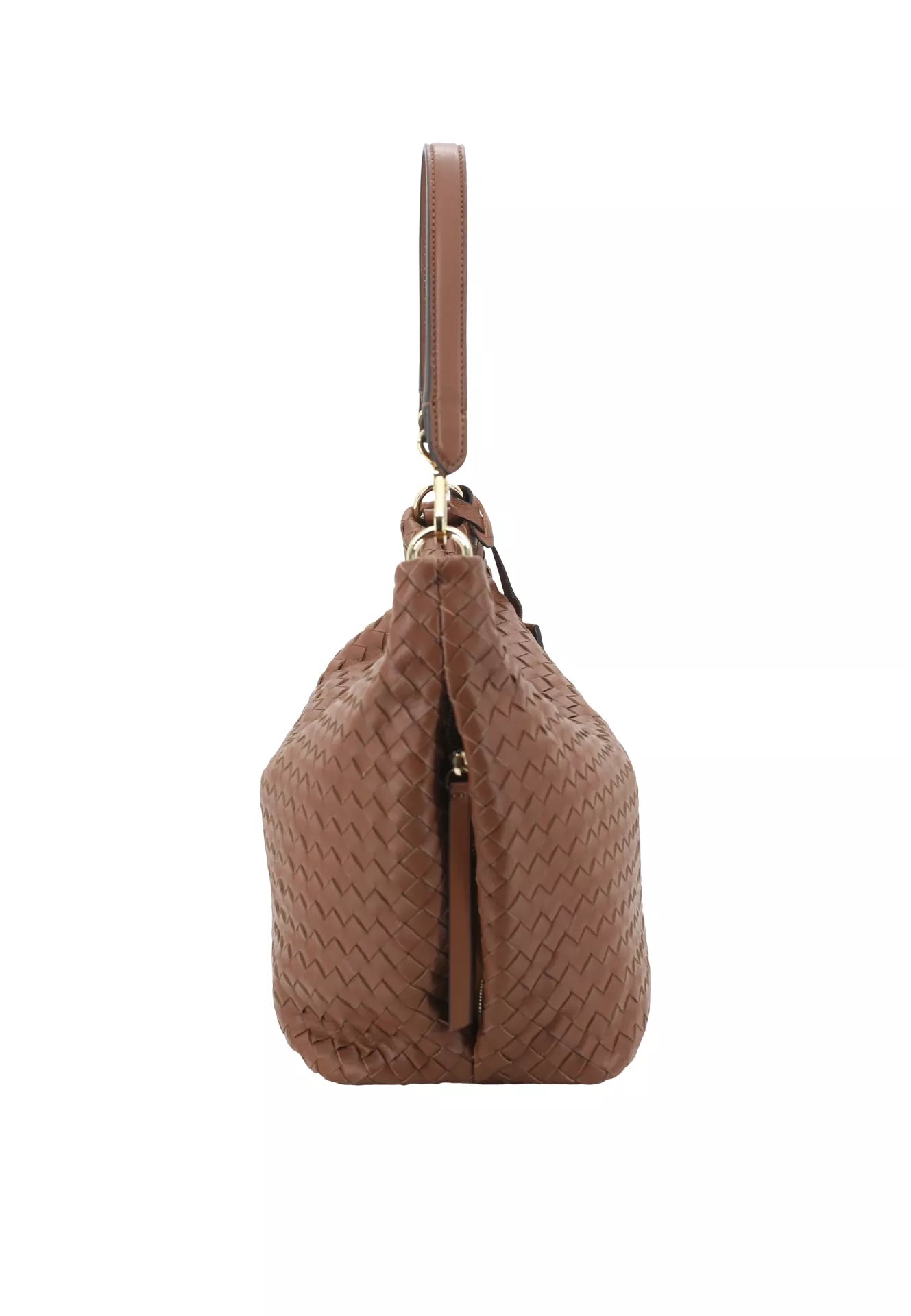 Beutel EBONY Leder Piuma Weaving caramel/cognac