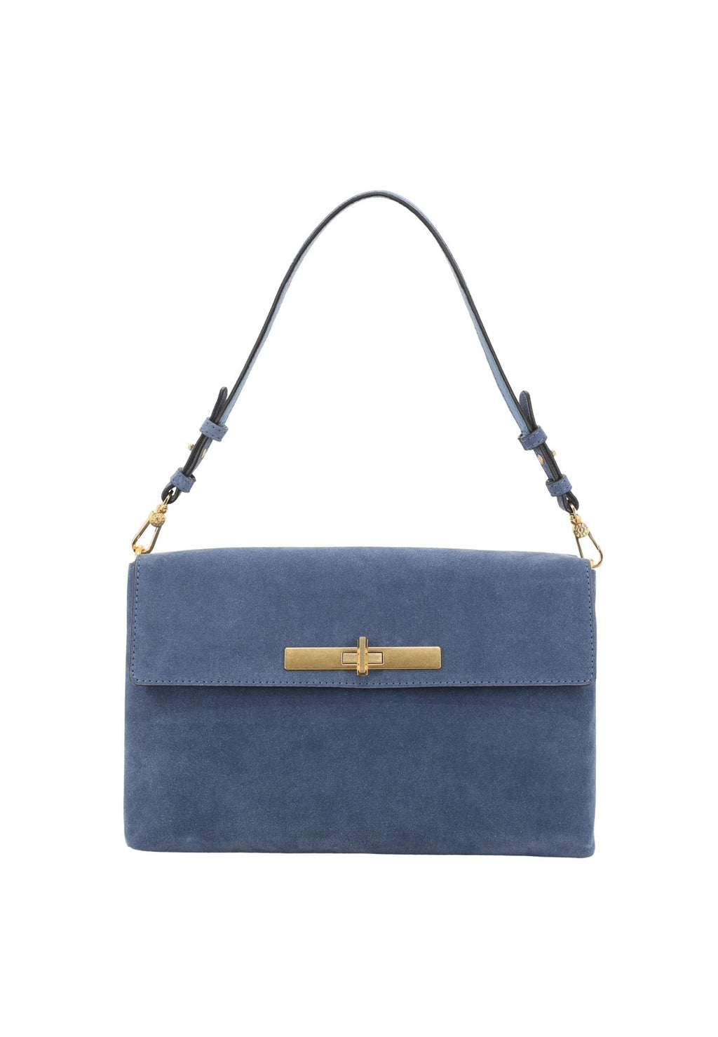 Schultertasche TWIST Leder SUEDE Jeans