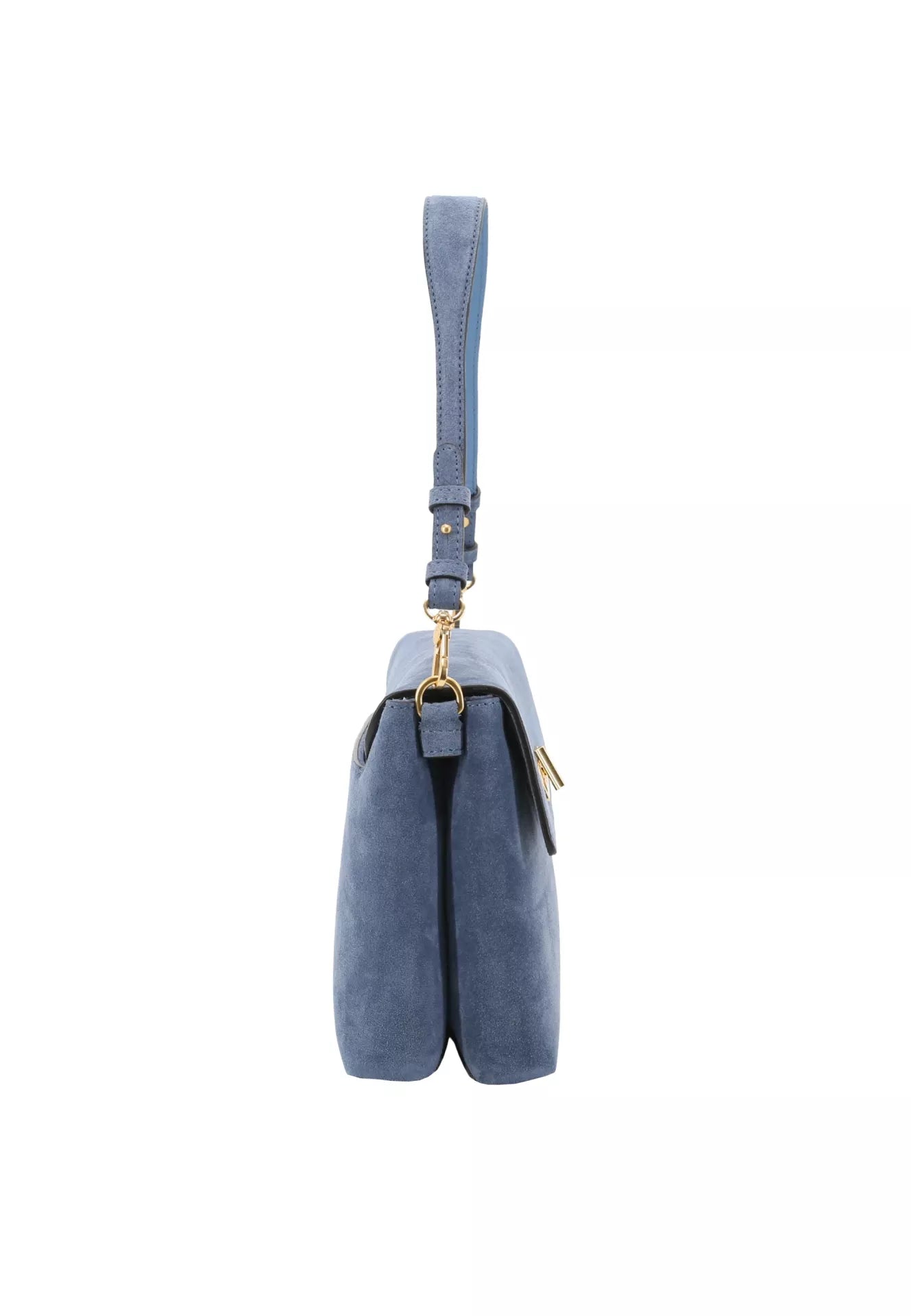 Schultertasche TWIST Leder SUEDE Jeans