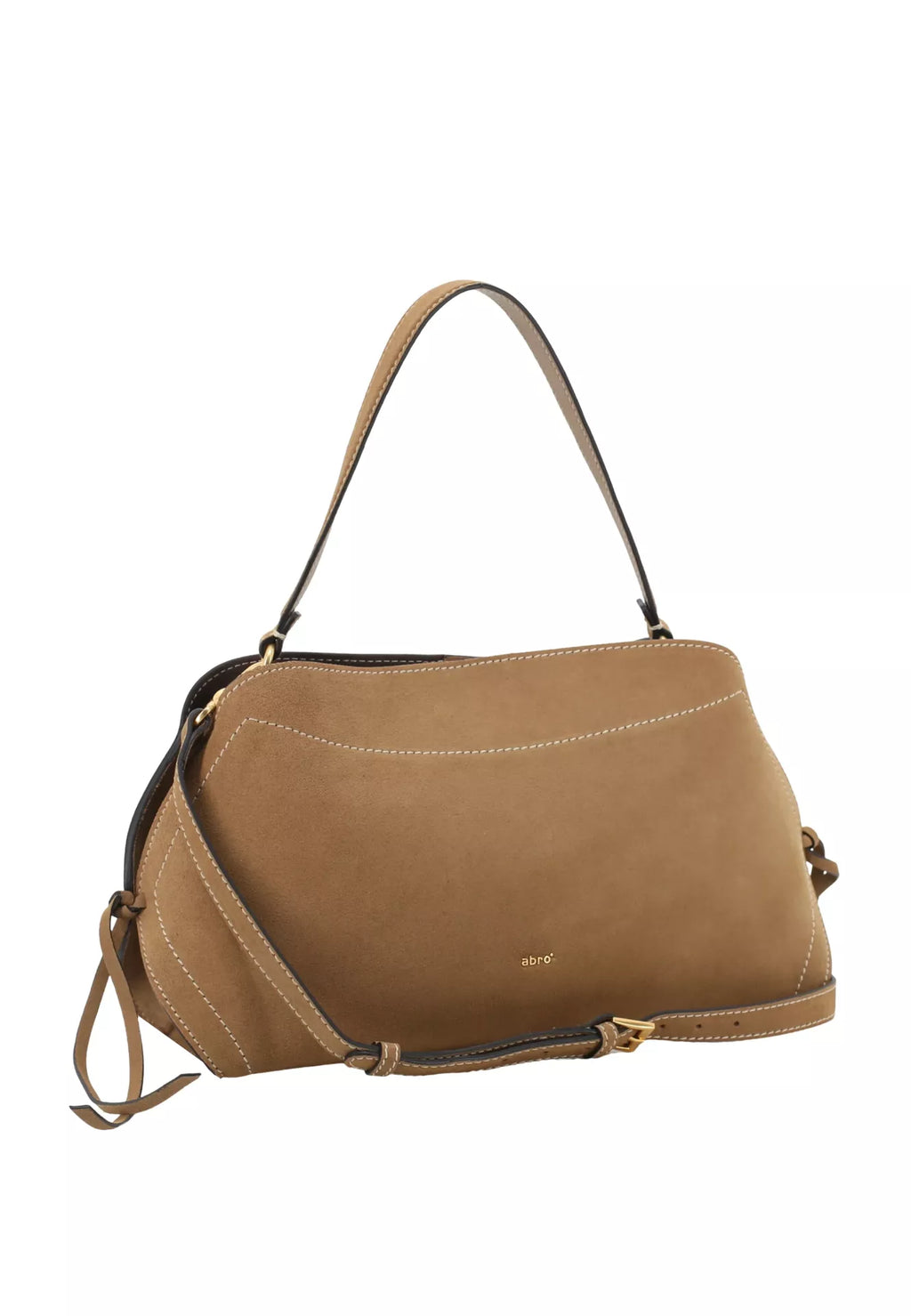 Handtasche NECESSITY SMALL Leder SUEDE cappuccino