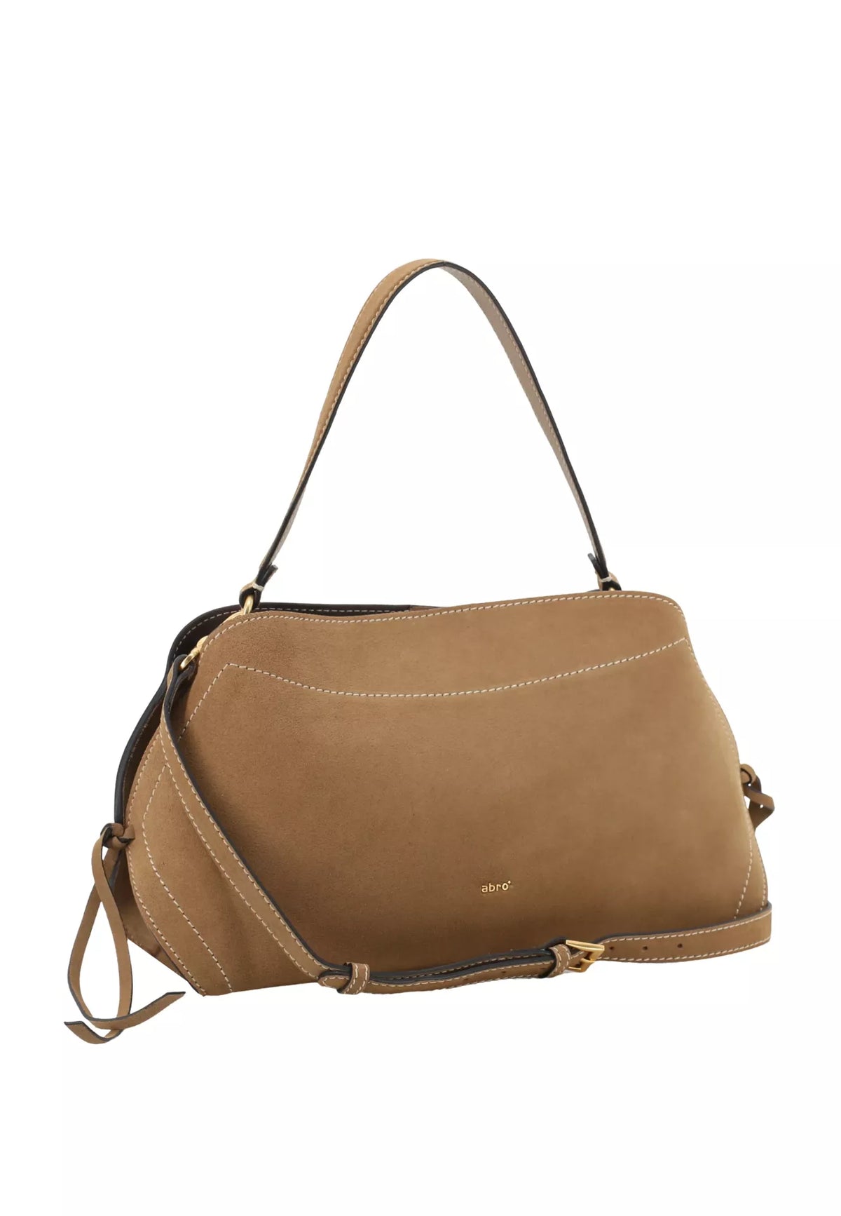 Handtasche NECESSITY SMALL Leder SUEDE cappuccino