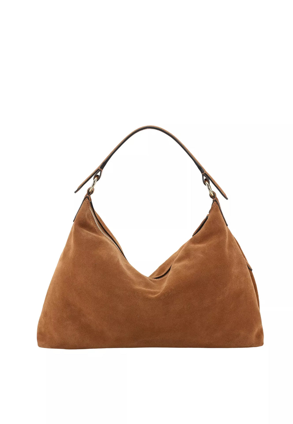 Beutel ALL IN ONE small Leder Suede cuoio