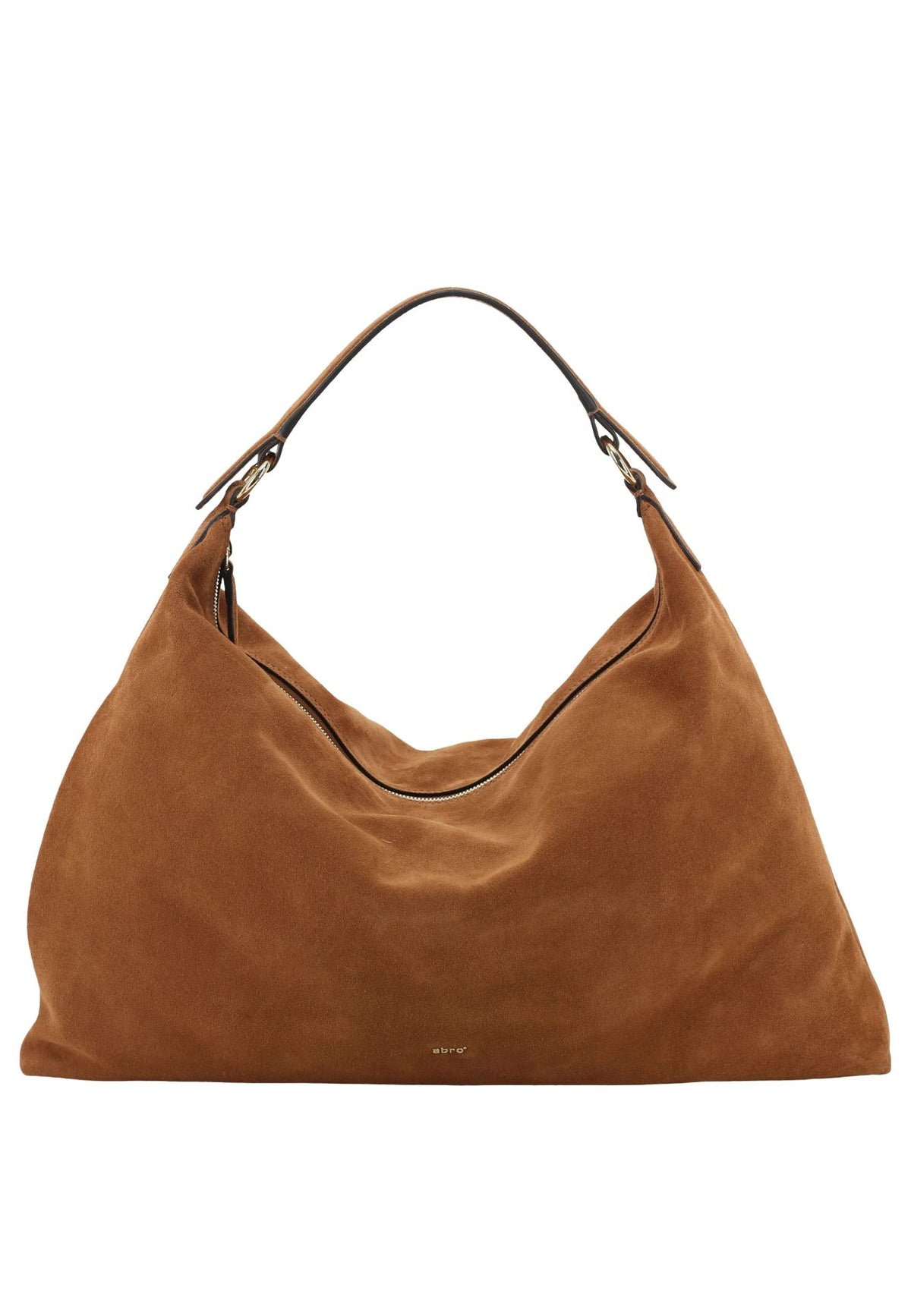 Beutel ALL IN ONE BIG Leder Suede cuoio