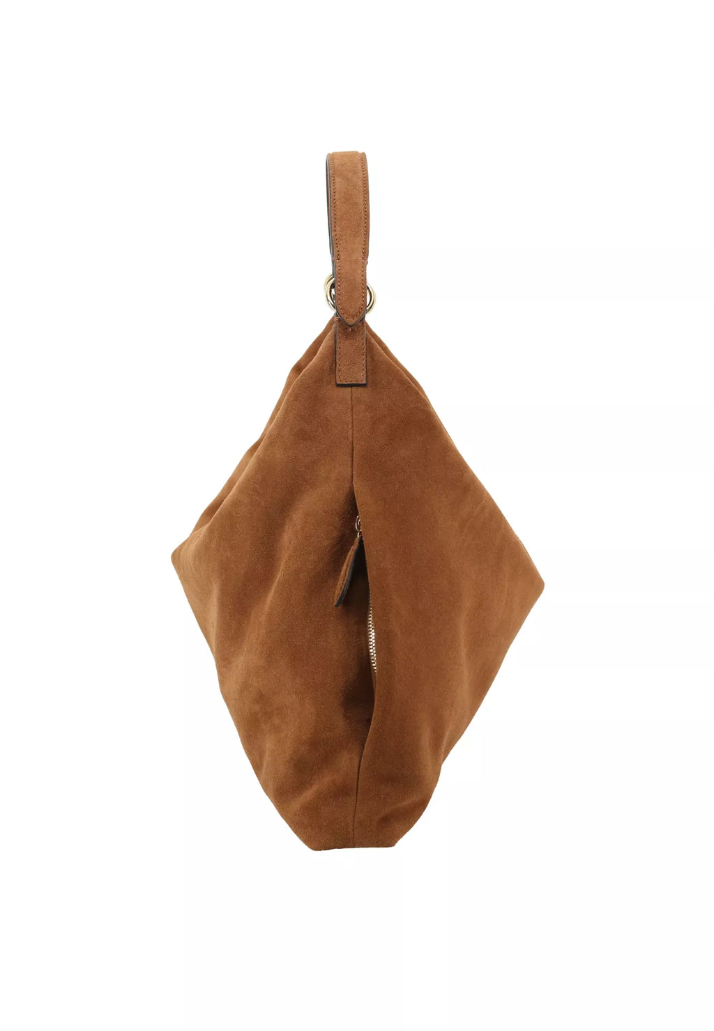 Beutel ALL IN ONE BIG Leder Suede cuoio