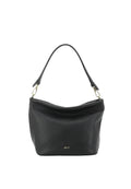 Beutel EBONY SMALL Leder Agave black/gold
