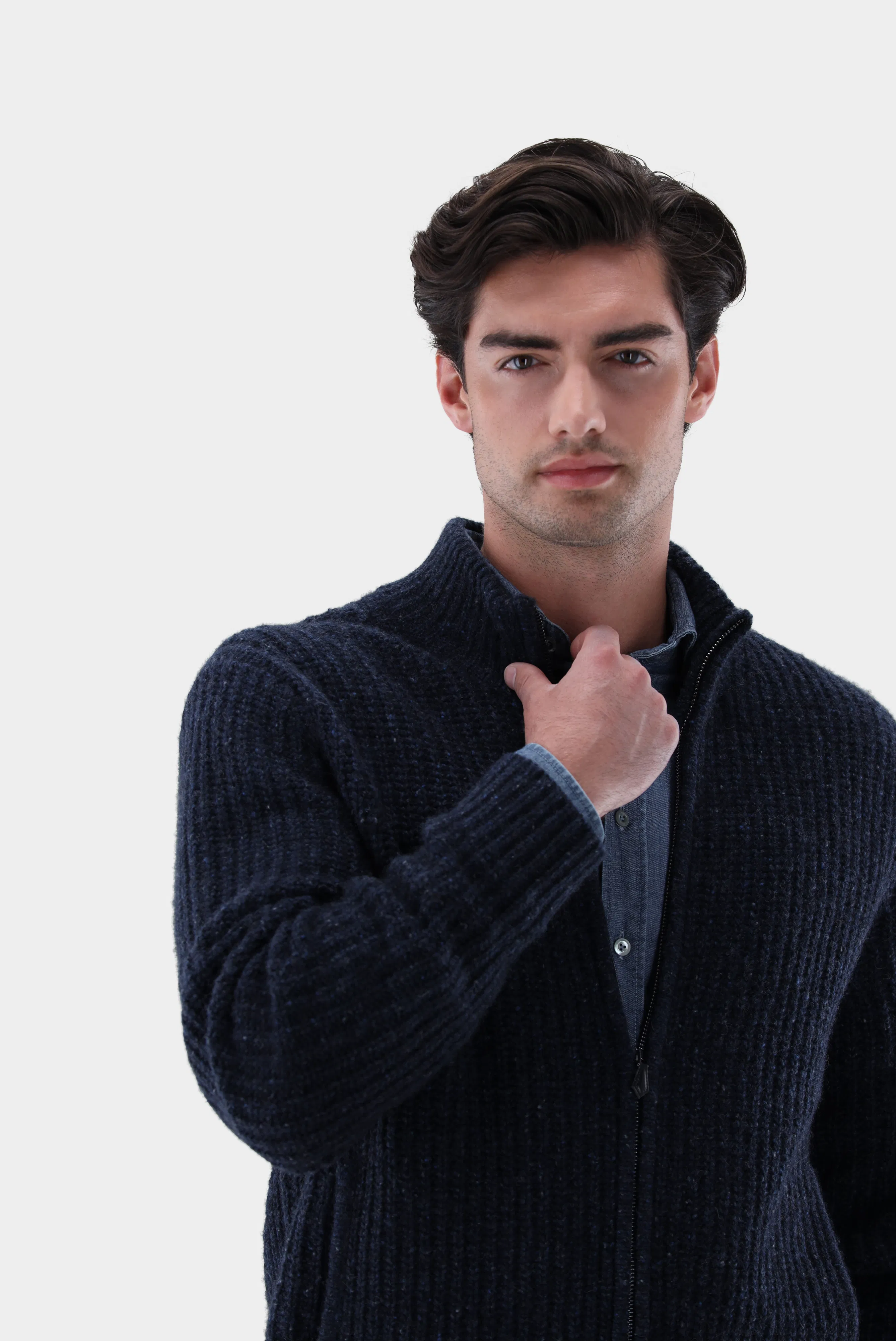 Van Laack - Strickjacke Sanaro, Marineblau