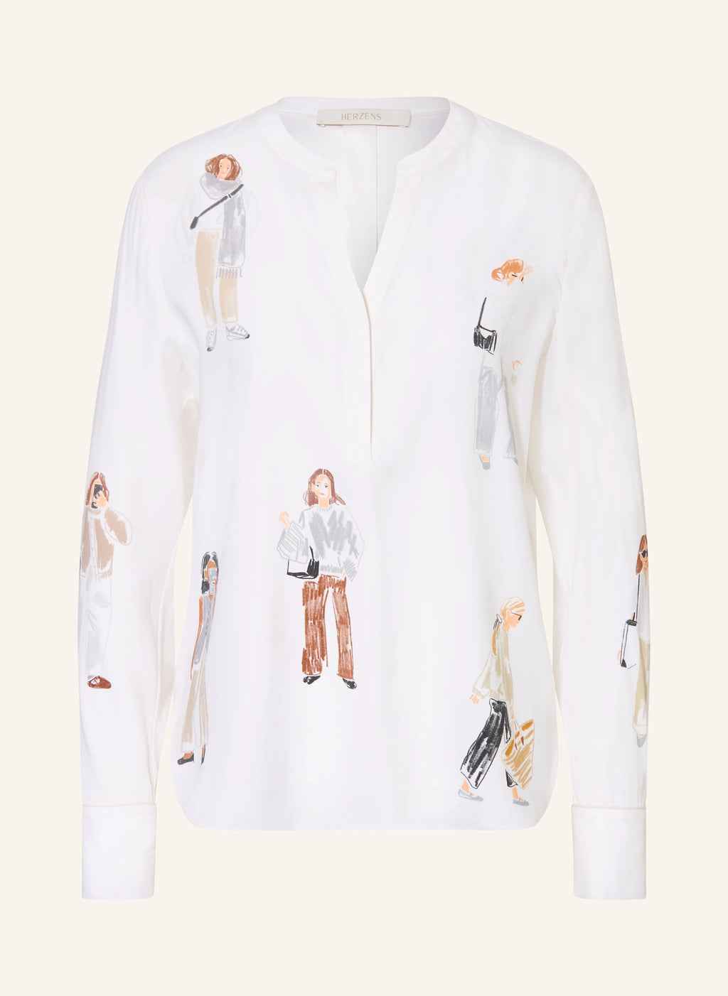 HERZENS Blusenshirt aus Seide