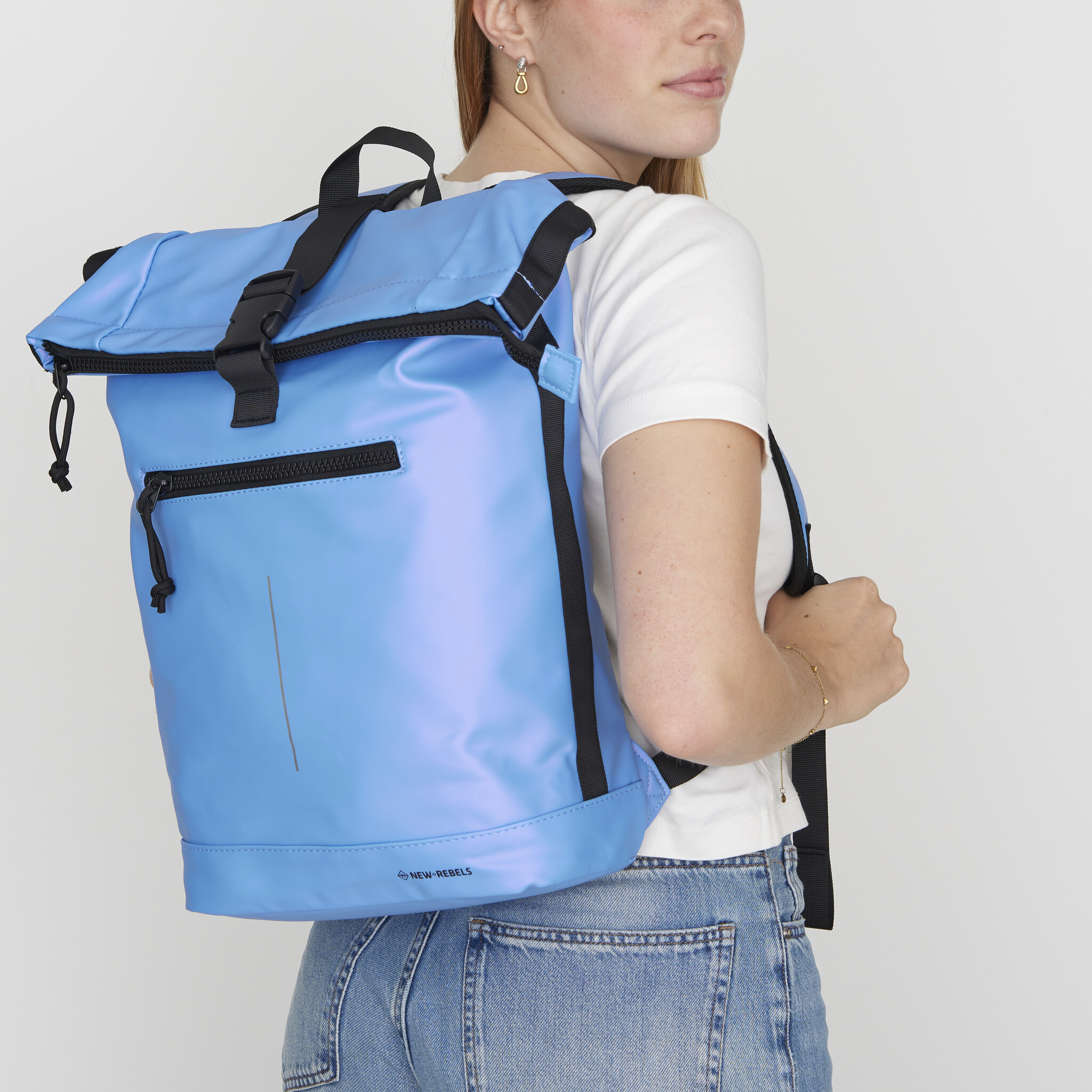 New Rebels - Rucksack Mart New York, Metallic Helllila