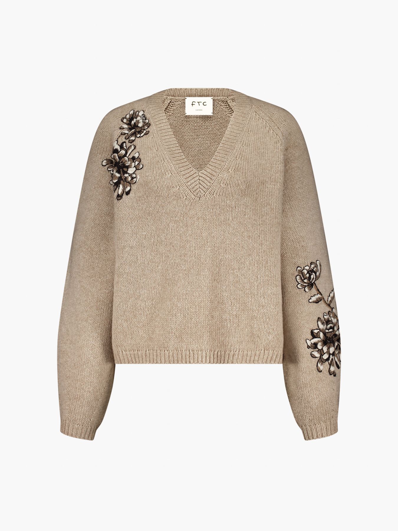 BESTICKTER V-PULLOVER