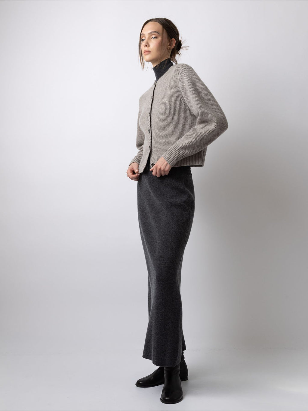 HALF-MILANO-STRICKCARDIGAN