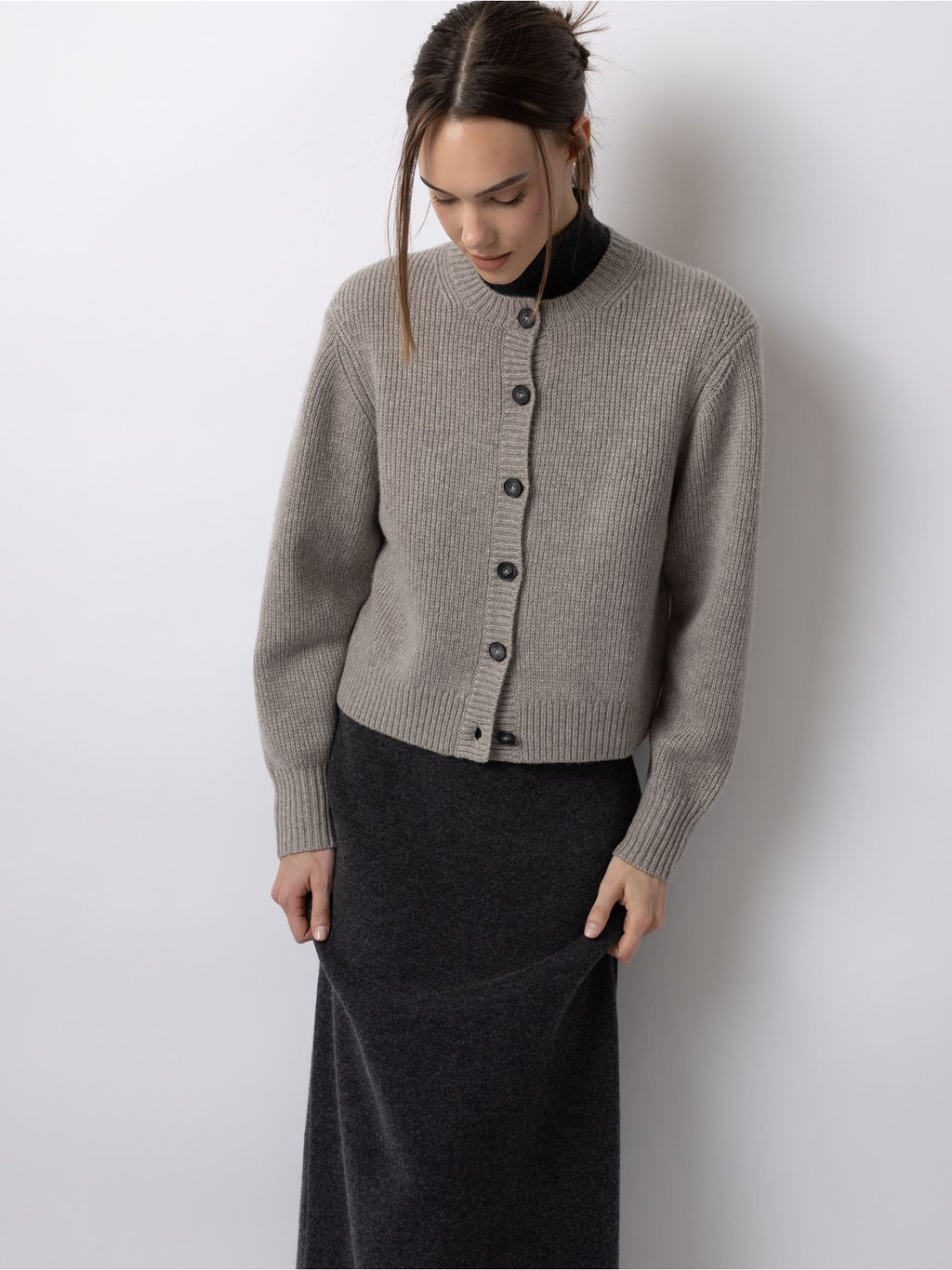 HALF-MILANO-STRICKCARDIGAN
