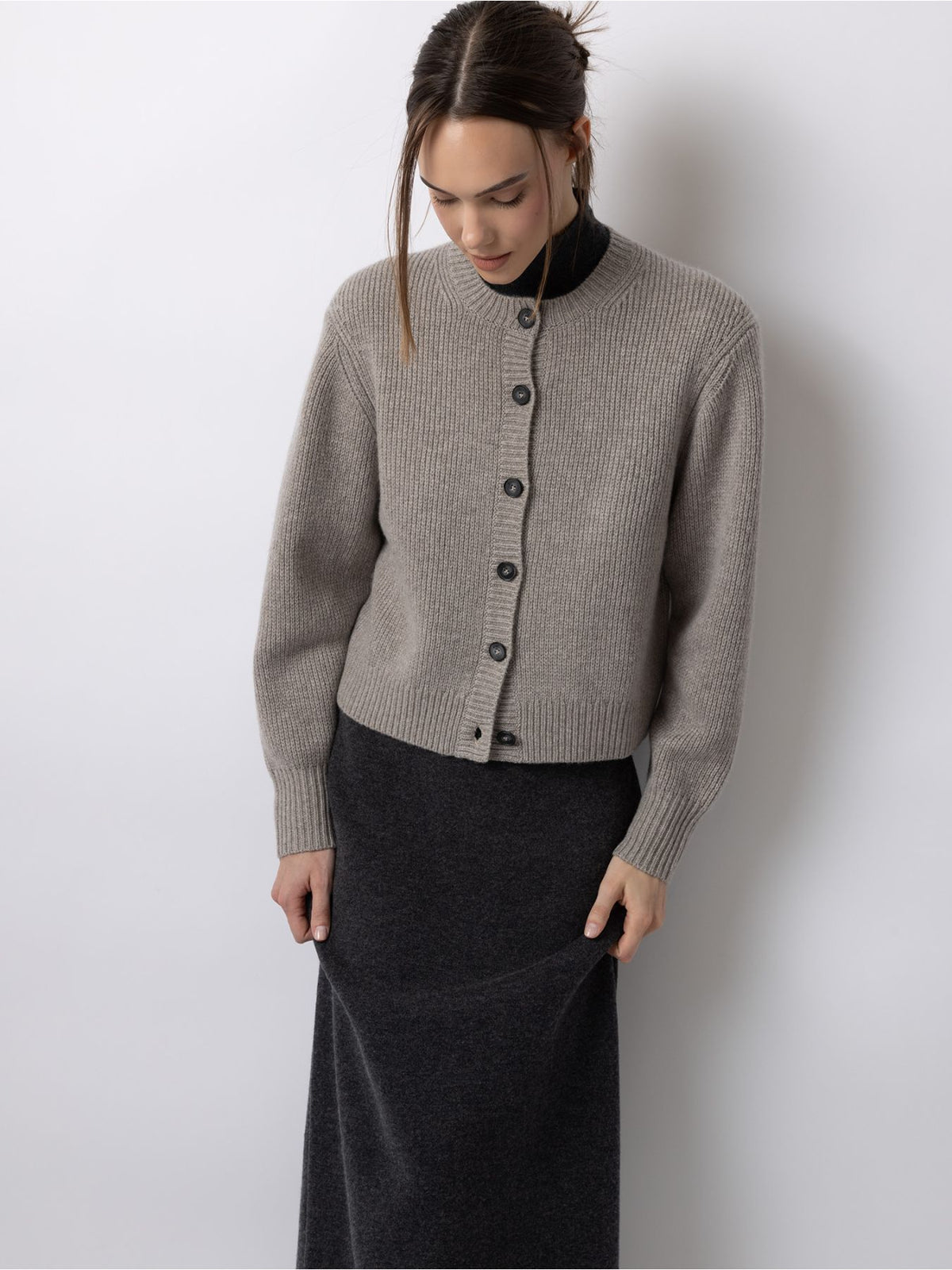 HALF-MILANO-STRICKCARDIGAN