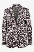 Lässiger Blazer mit Zebra-Design