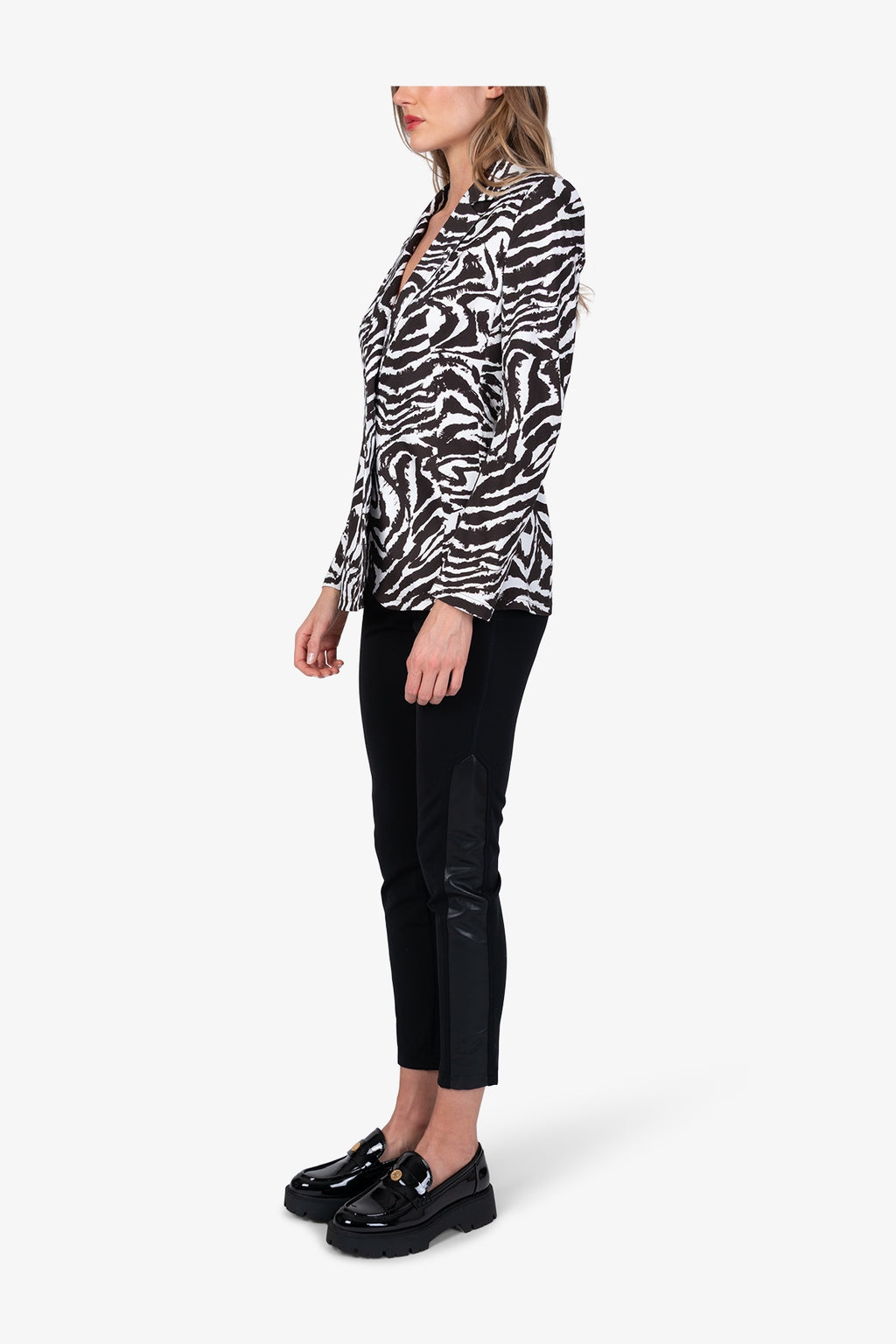 Lässiger Blazer mit Zebra-Design