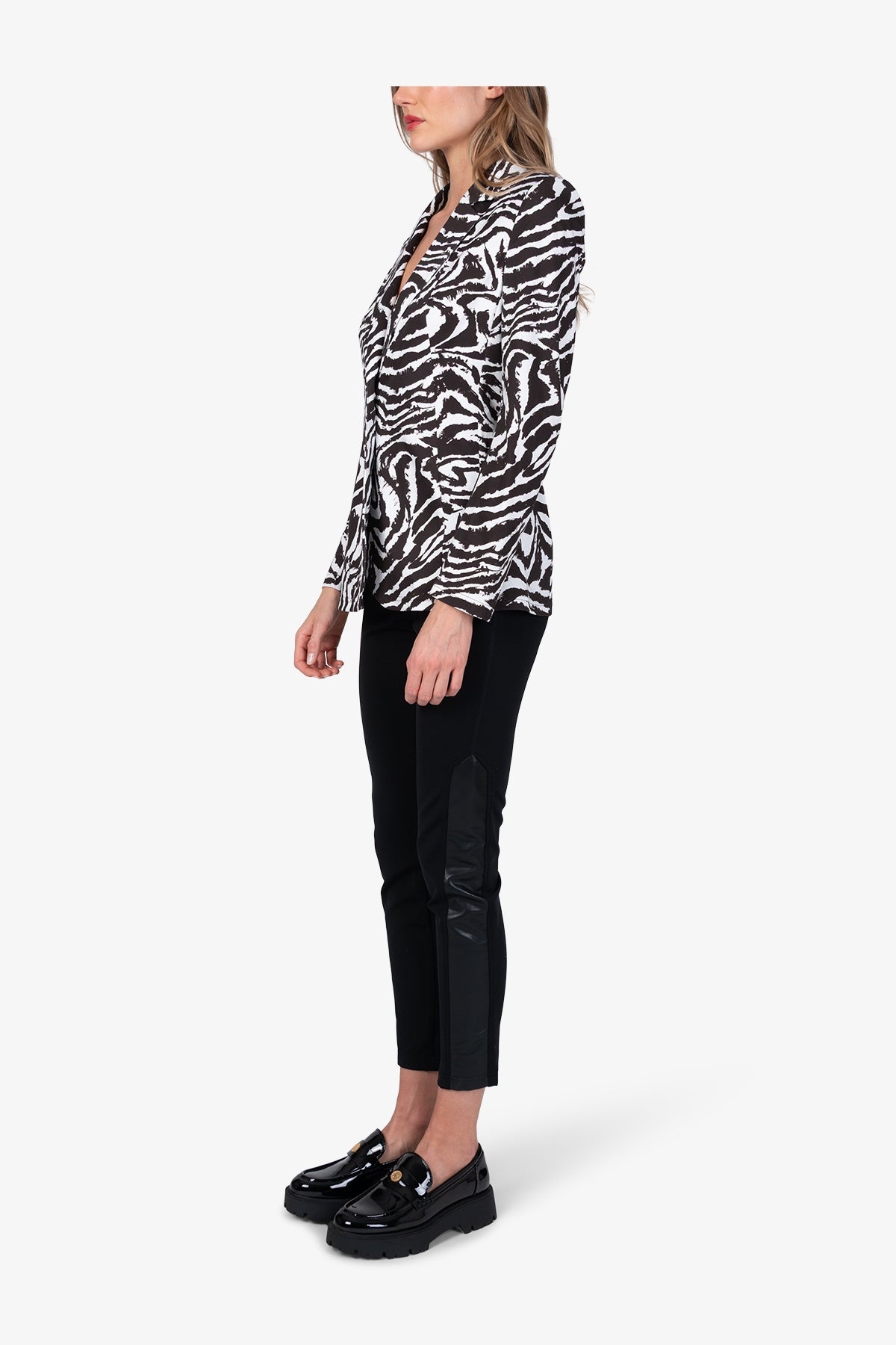 Lässiger Blazer mit Zebra-Design