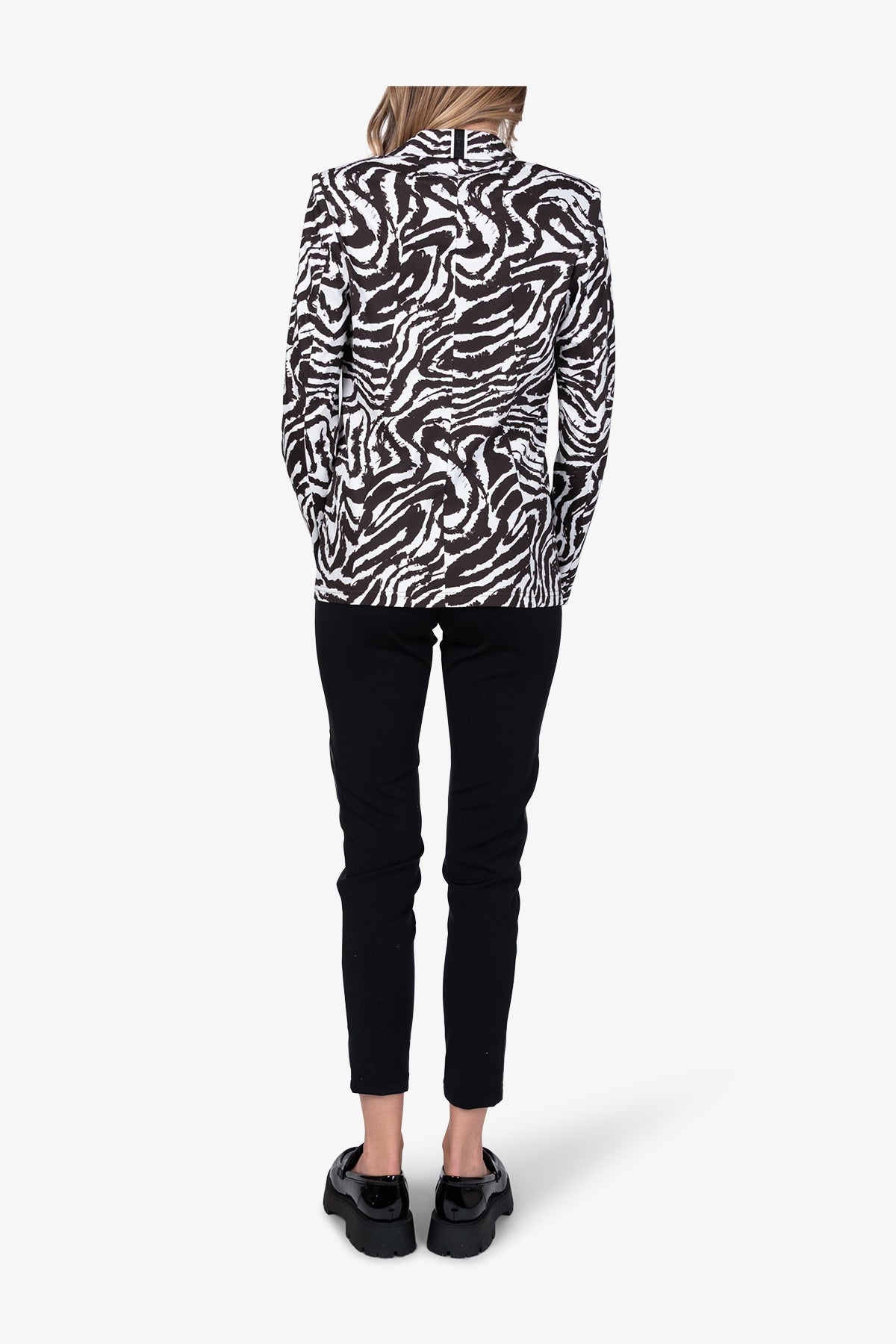 Lässiger Blazer mit Zebra-Design