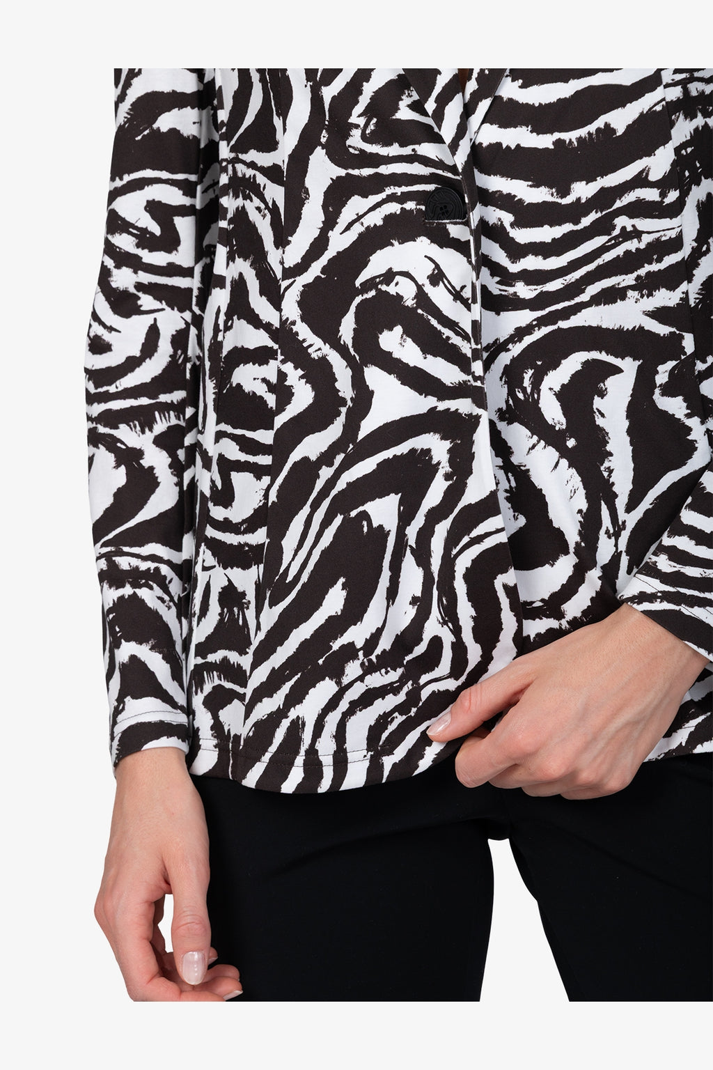 Lässiger Blazer mit Zebra-Design