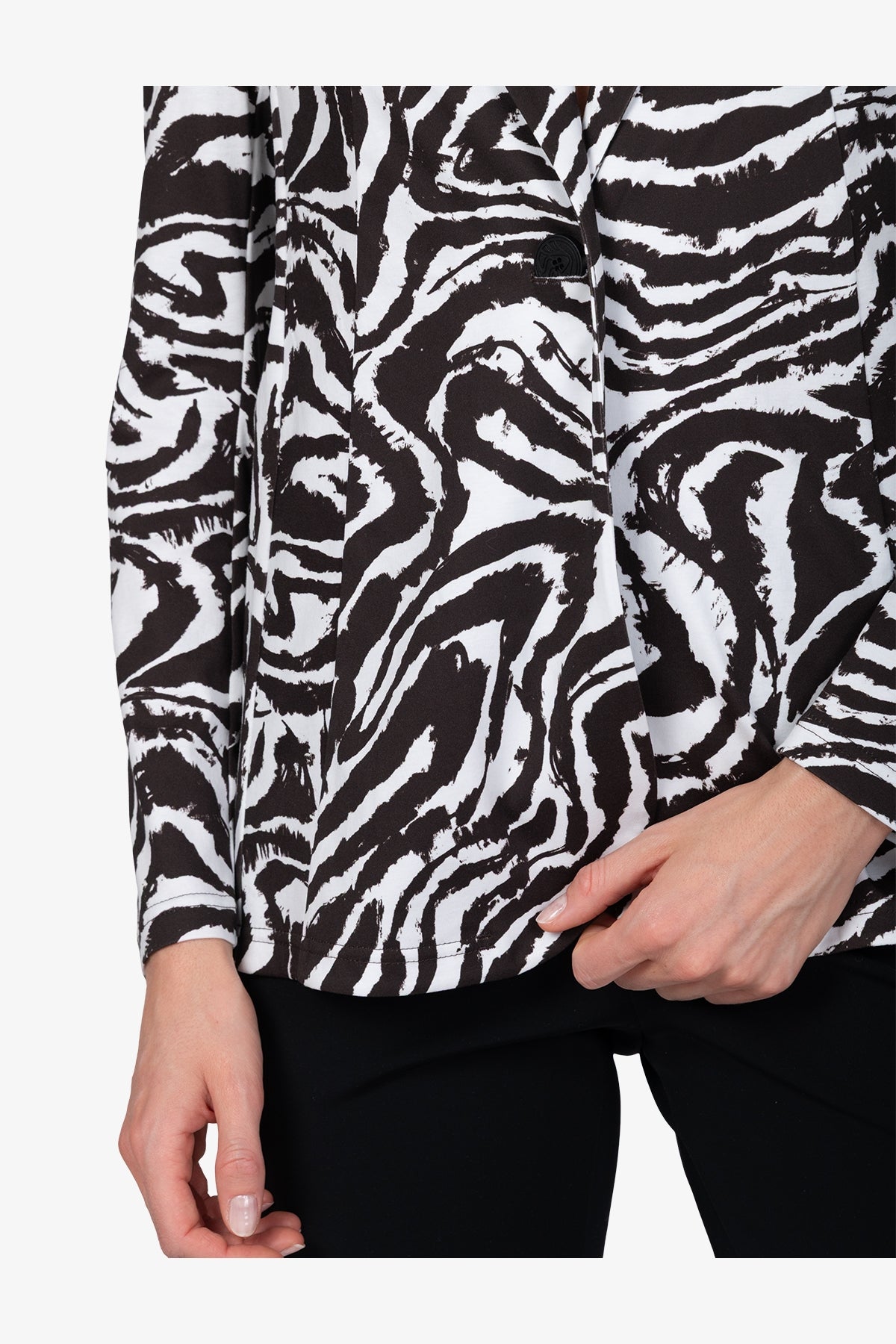 Lässiger Blazer mit Zebra-Design
