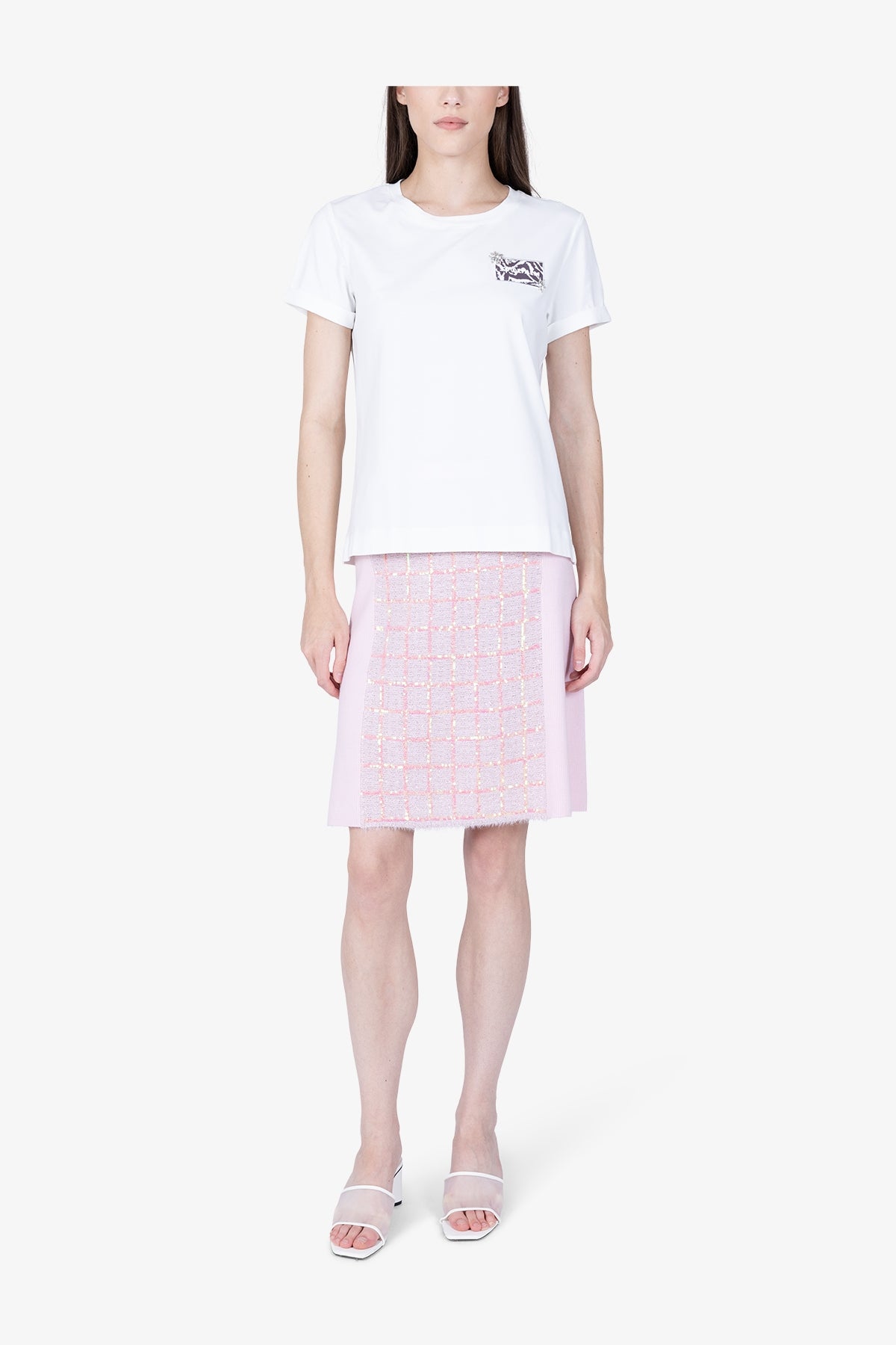 Lässiges T-Shirt mit bedrucktem Badge