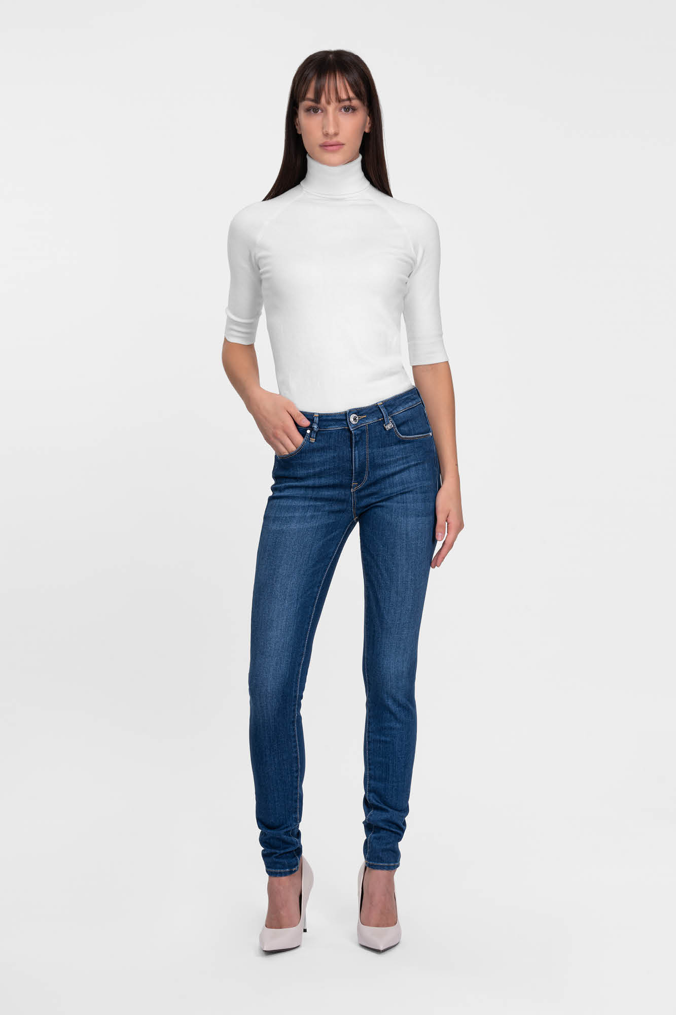 Tramarossa - Jeans Bianca Slim Skinny, Blau
