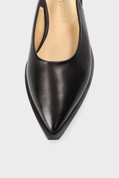 Copenhagen -  Ballerina Pointed Flats, Schwarz CPH416