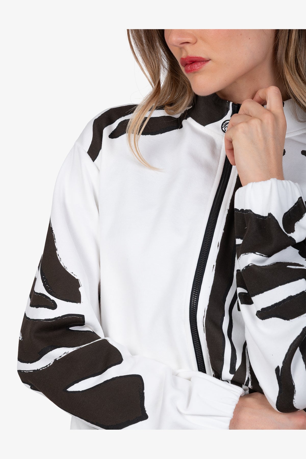 Moderne Baumwoll-Sweat-Jacke